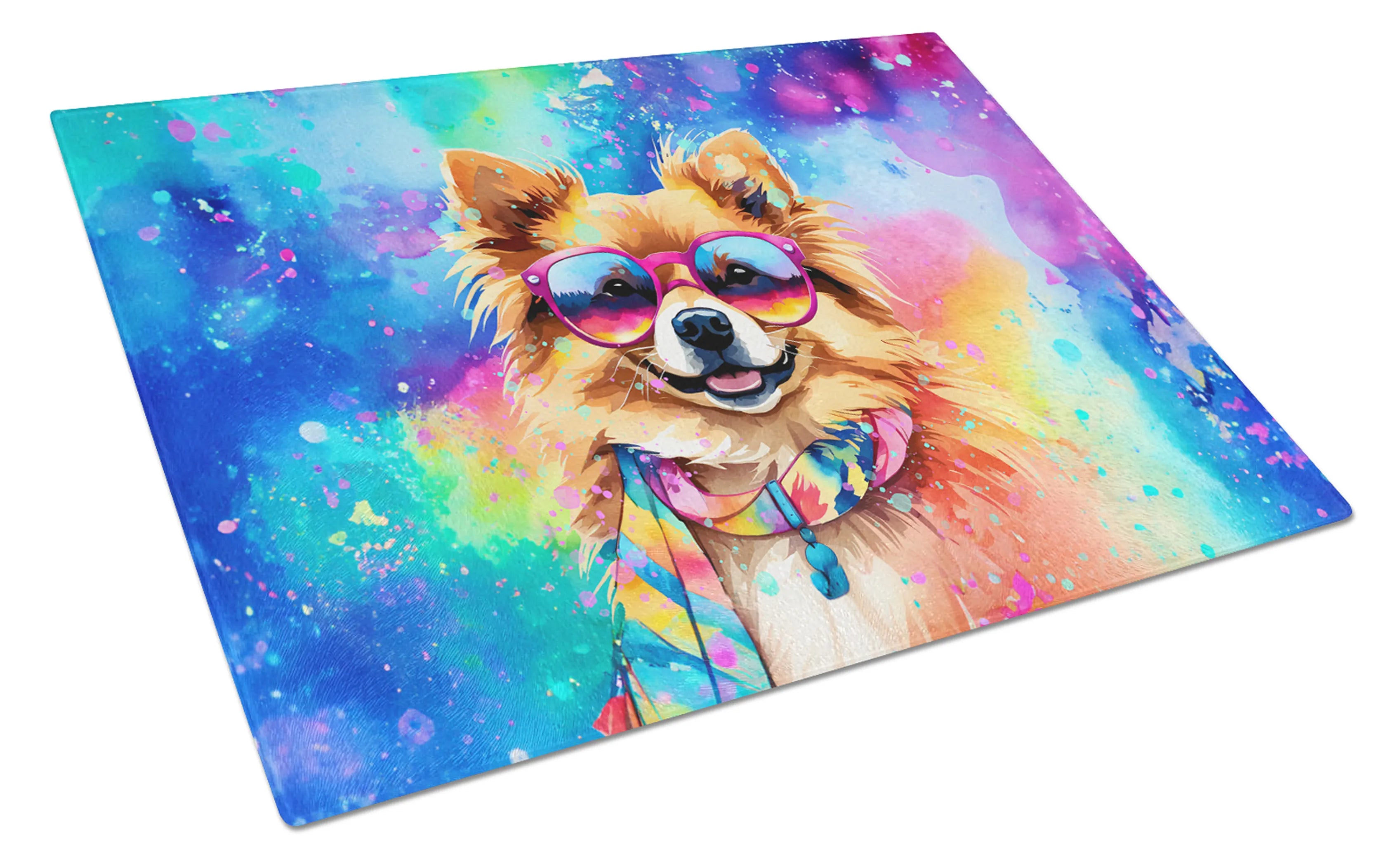 Hippie Dawg Glass Cutting Board - Size: LARGE | Pack Of: 1 | Collection name: Hippie dawg
