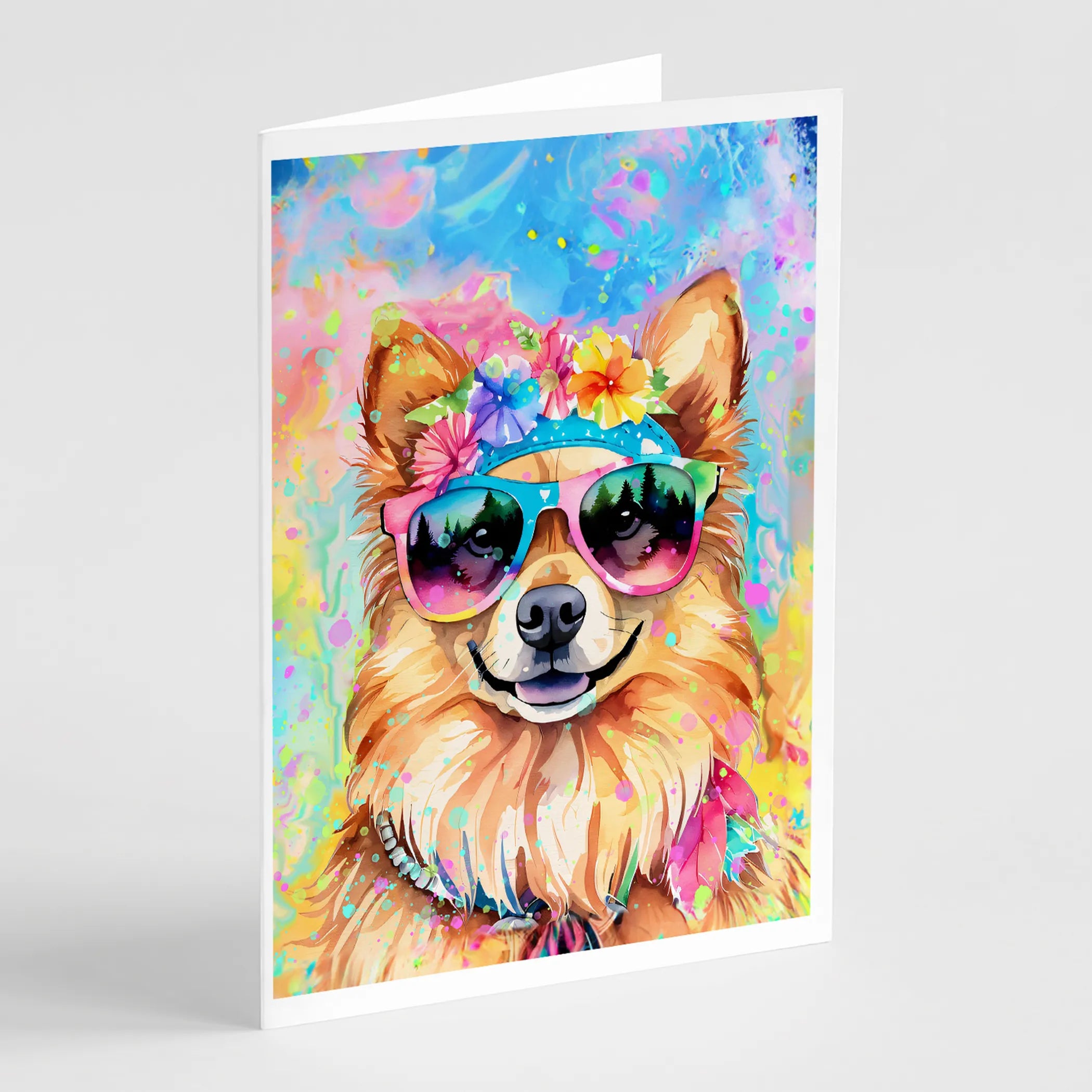 Hippie Dawg Greeting Cards  - Size: 5X7 | Pack Of: 1 | Collection name: Hippie dawg