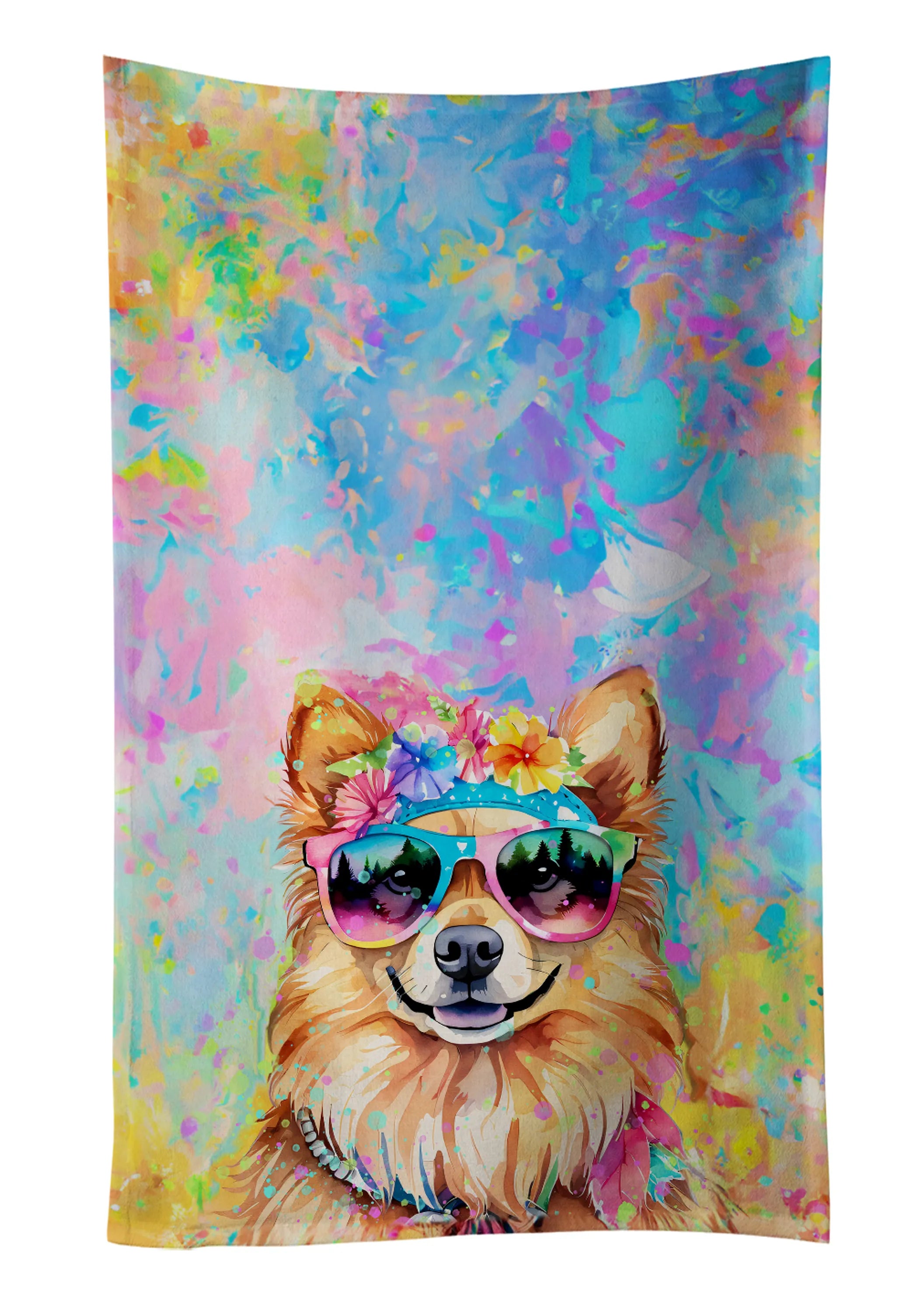 Hippie Dawg Kitchen Towel - Size: 25HX15W | Pack Of: 1 | Collection name: Hippie dawg