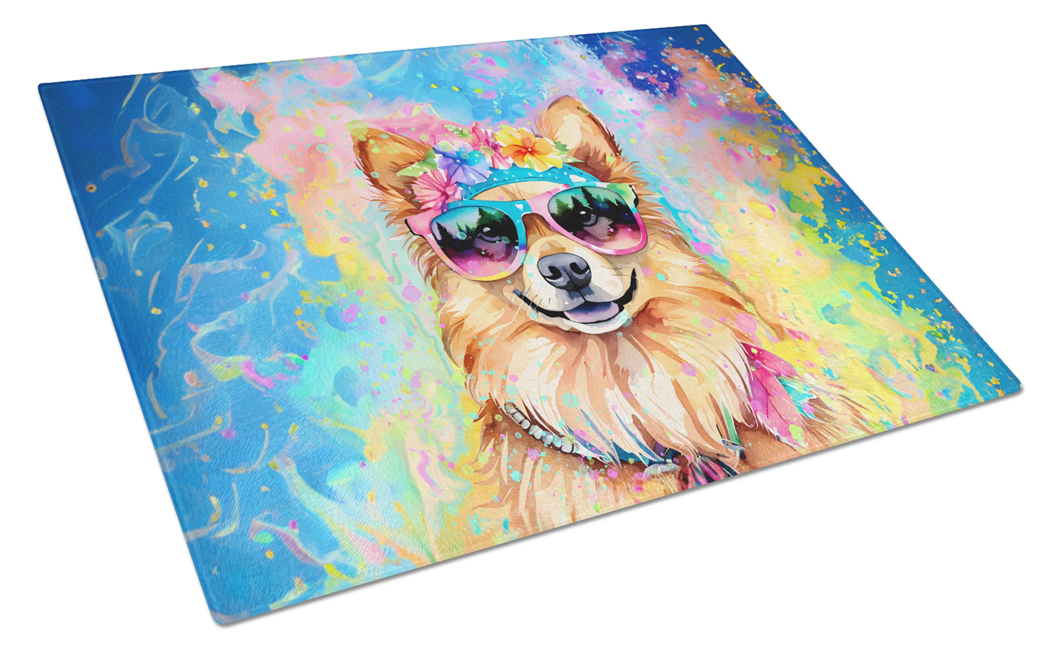 Hippie Dawg Glass Cutting Board - Size: LARGE | Pack Of: 1 | Collection name: Hippie dawg