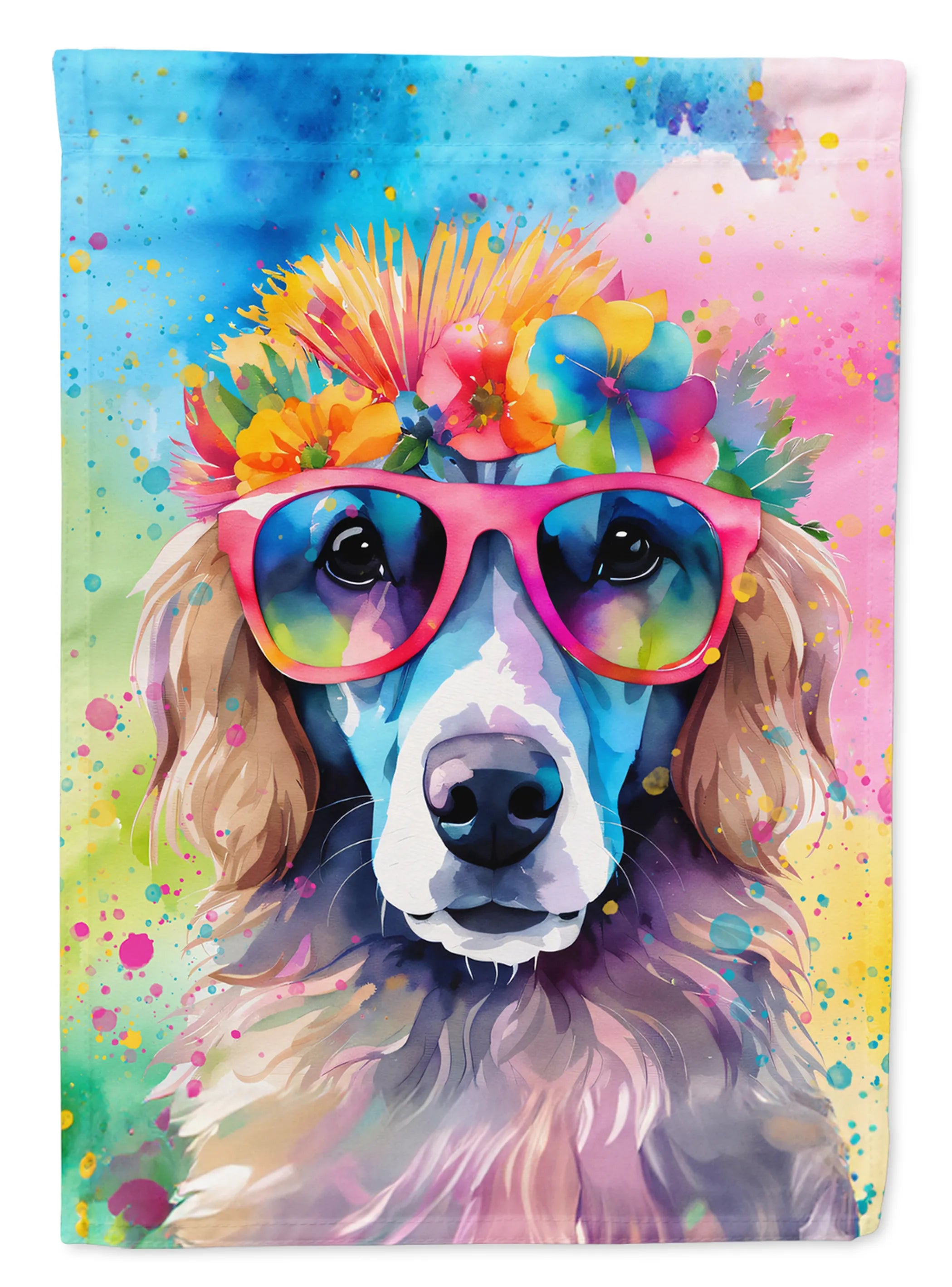 Hippie Dawg Decorative Flag - Size: GARDEN SIZE | Pack Of: 1 | Collection name: Hippie dawg