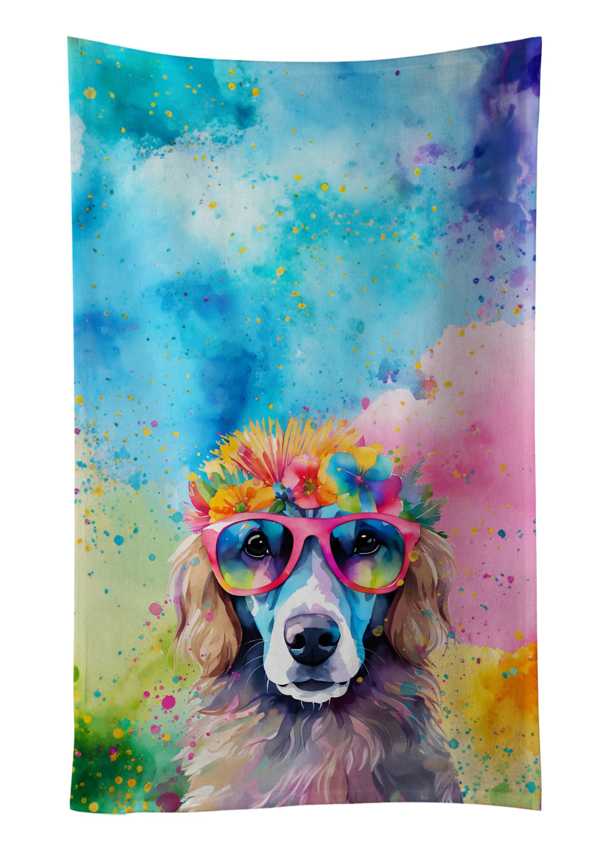 Hippie Dawg Kitchen Towel - Size: 25HX15W | Pack Of: 1 | Collection name: Hippie dawg