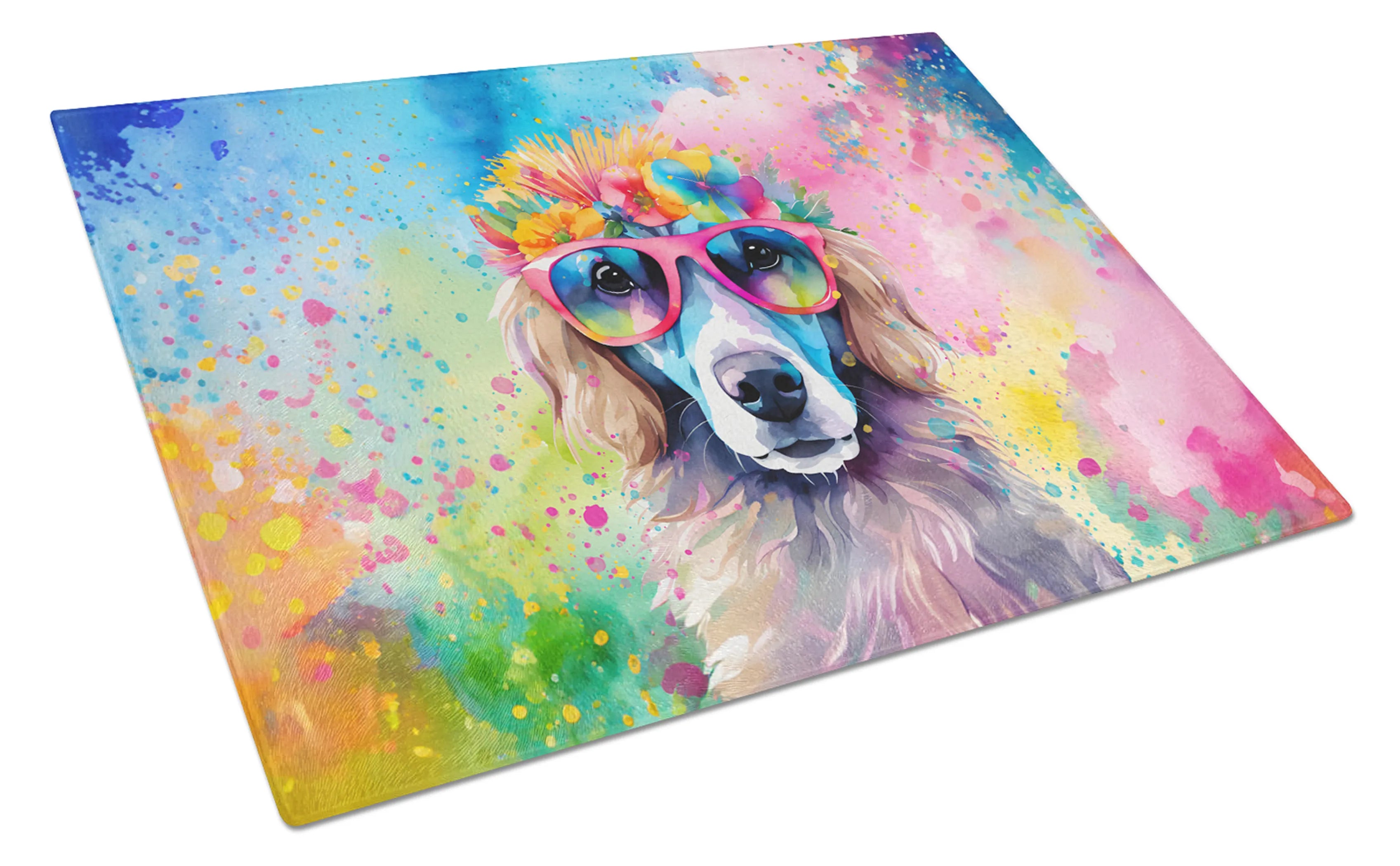Hippie Dawg Glass Cutting Board - Size: LARGE | Pack Of: 1 | Collection name: Hippie dawg