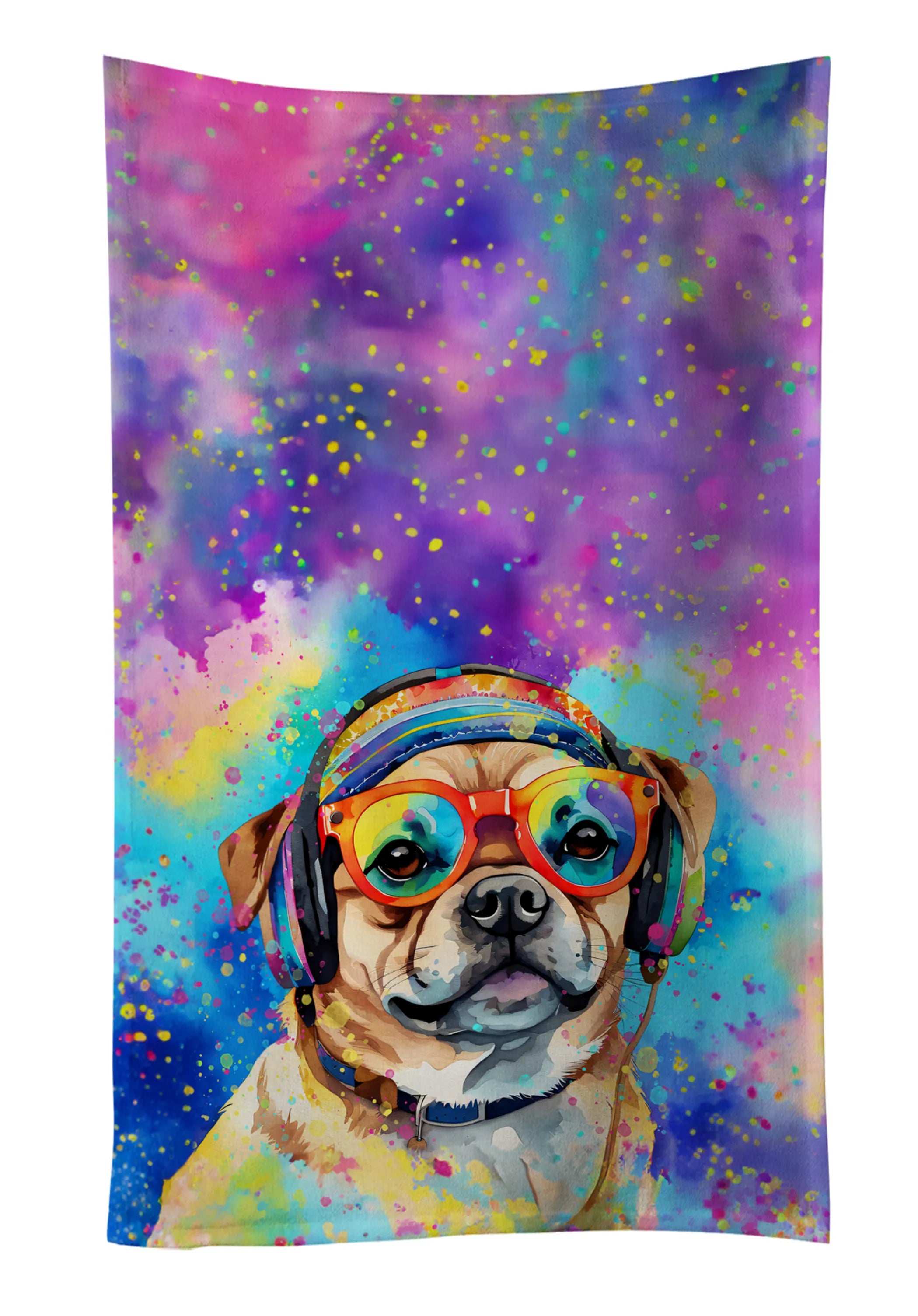 Hippie Dawg Kitchen Towel - Size: 25HX15W | Pack Of: 1 | Collection name: Hippie dawg