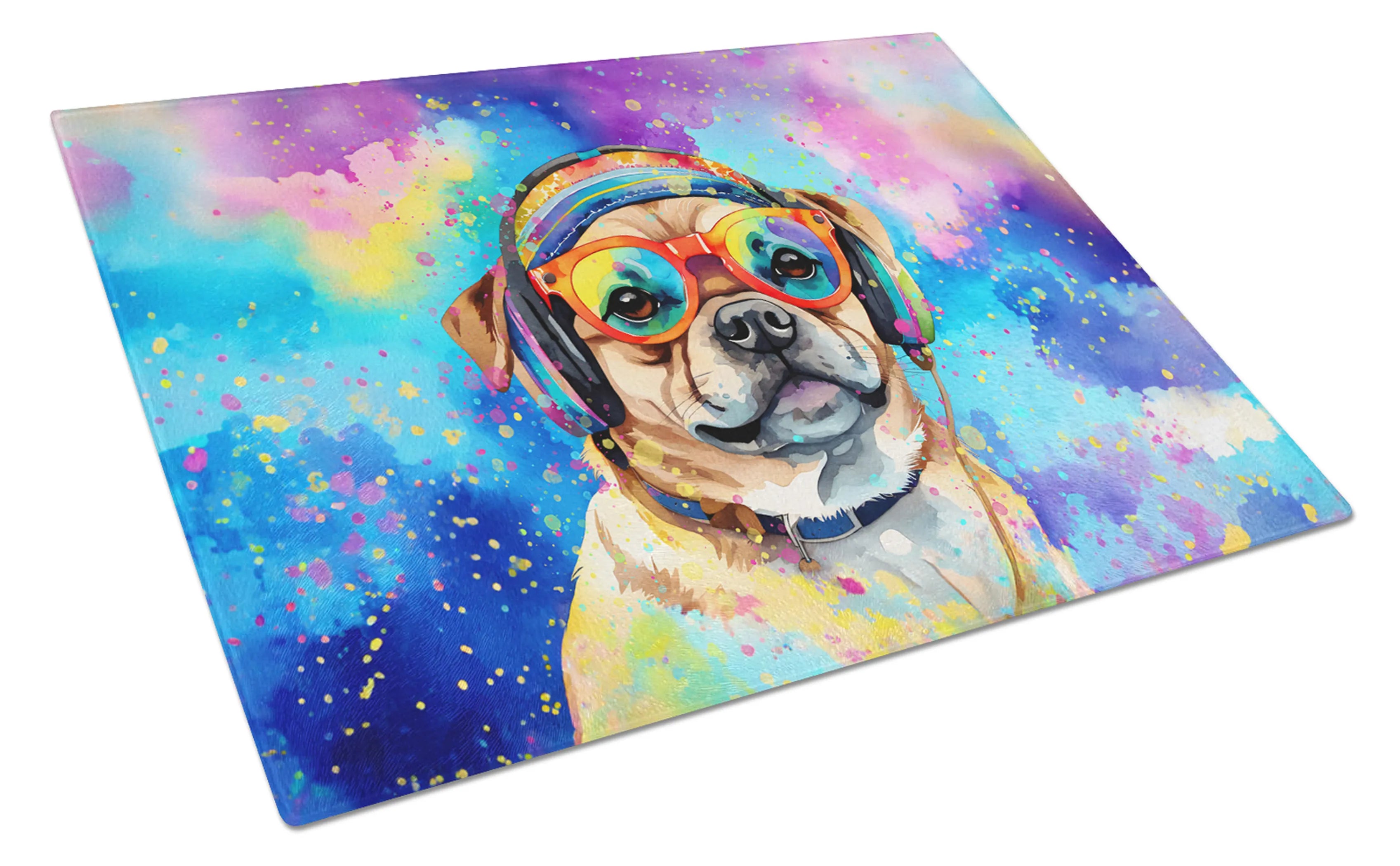 Hippie Dawg Glass Cutting Board - Size: LARGE | Pack Of: 1 | Collection name: Hippie dawg