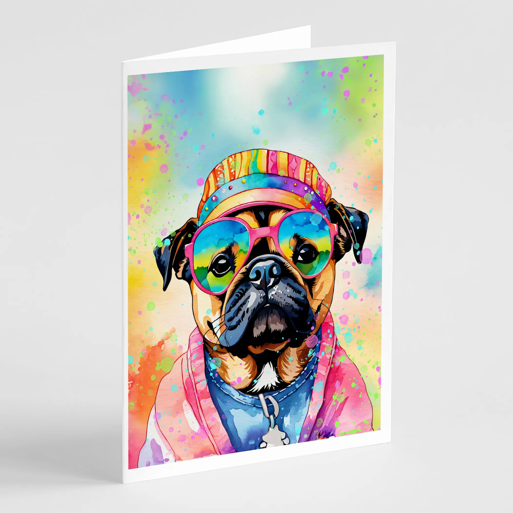 Hippie Dawg Greeting Cards  - Size: 5X7 | Pack Of: 1 | Collection name: Hippie dawg