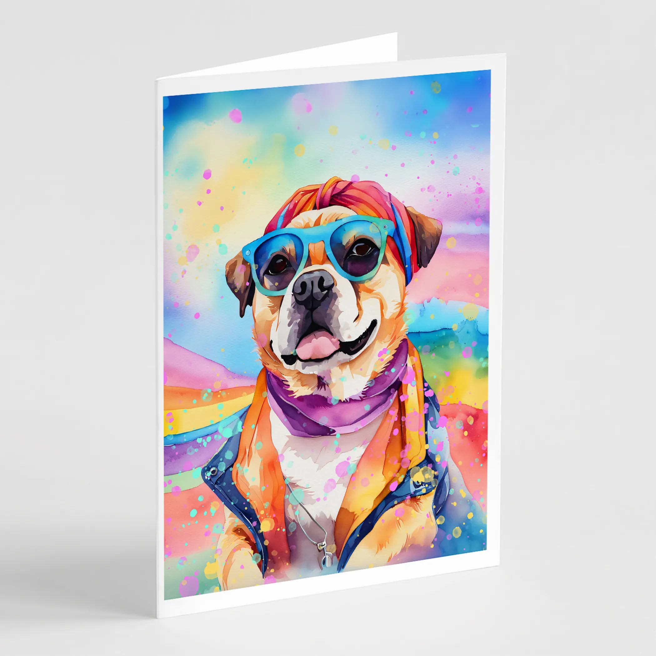Hippie Dawg Greeting Cards  - Size: 5X7 | Pack Of: 1 | Collection name: Hippie dawg