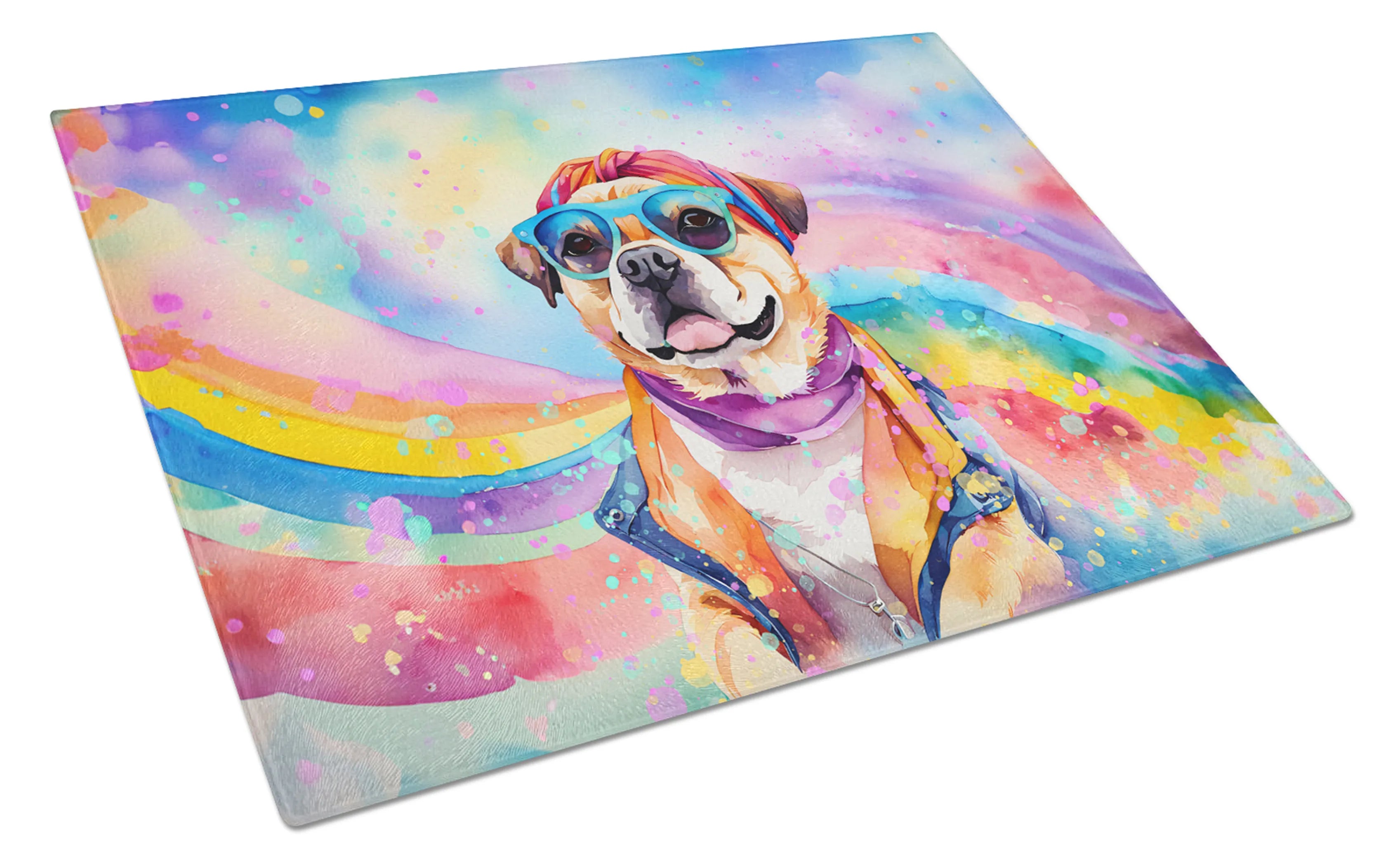 Hippie Dawg Glass Cutting Board - Size: LARGE | Pack Of: 1 | Collection name: Hippie dawg