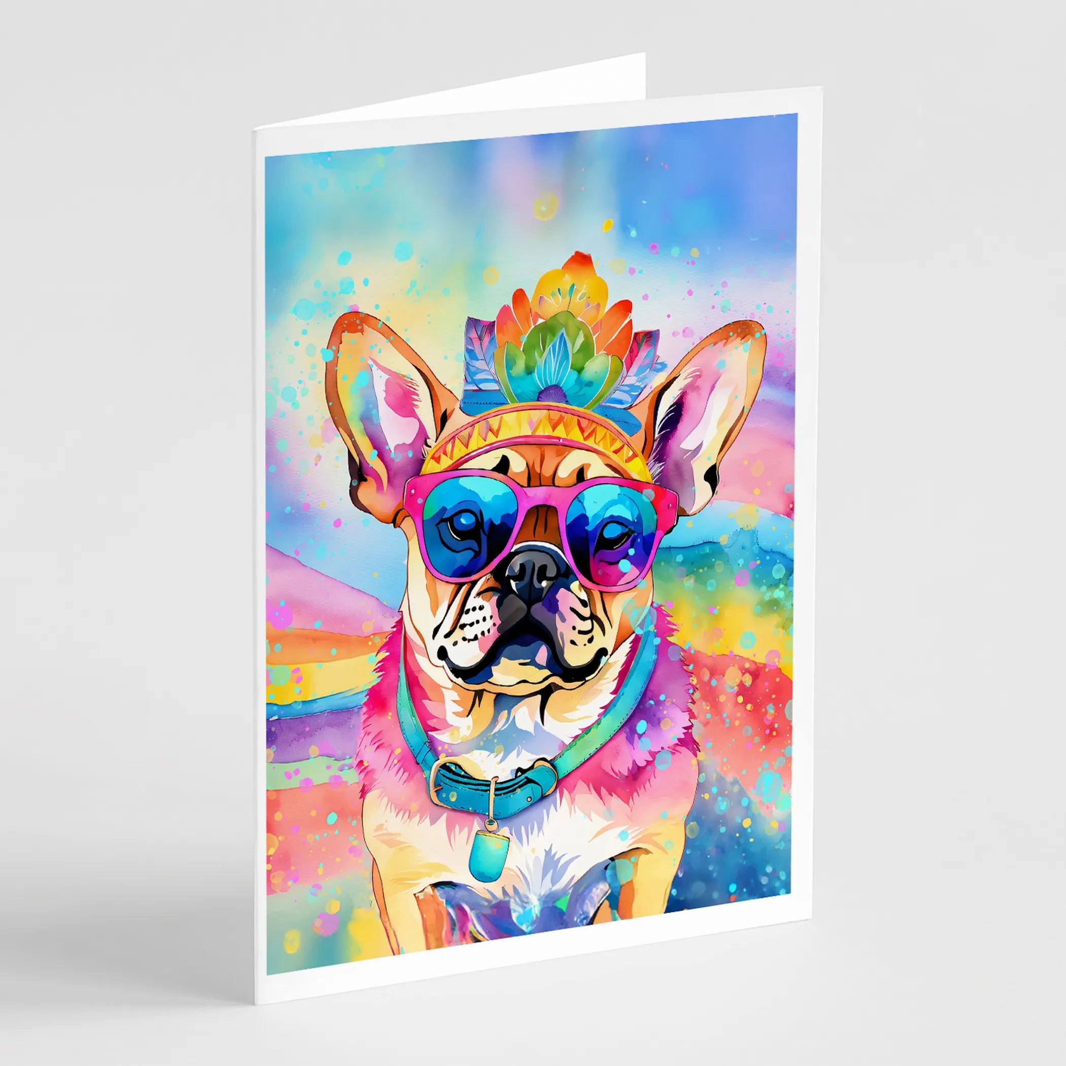Hippie Dawg Greeting Cards  - Size: 5X7 | Pack Of: 1 | Collection name: Hippie dawg