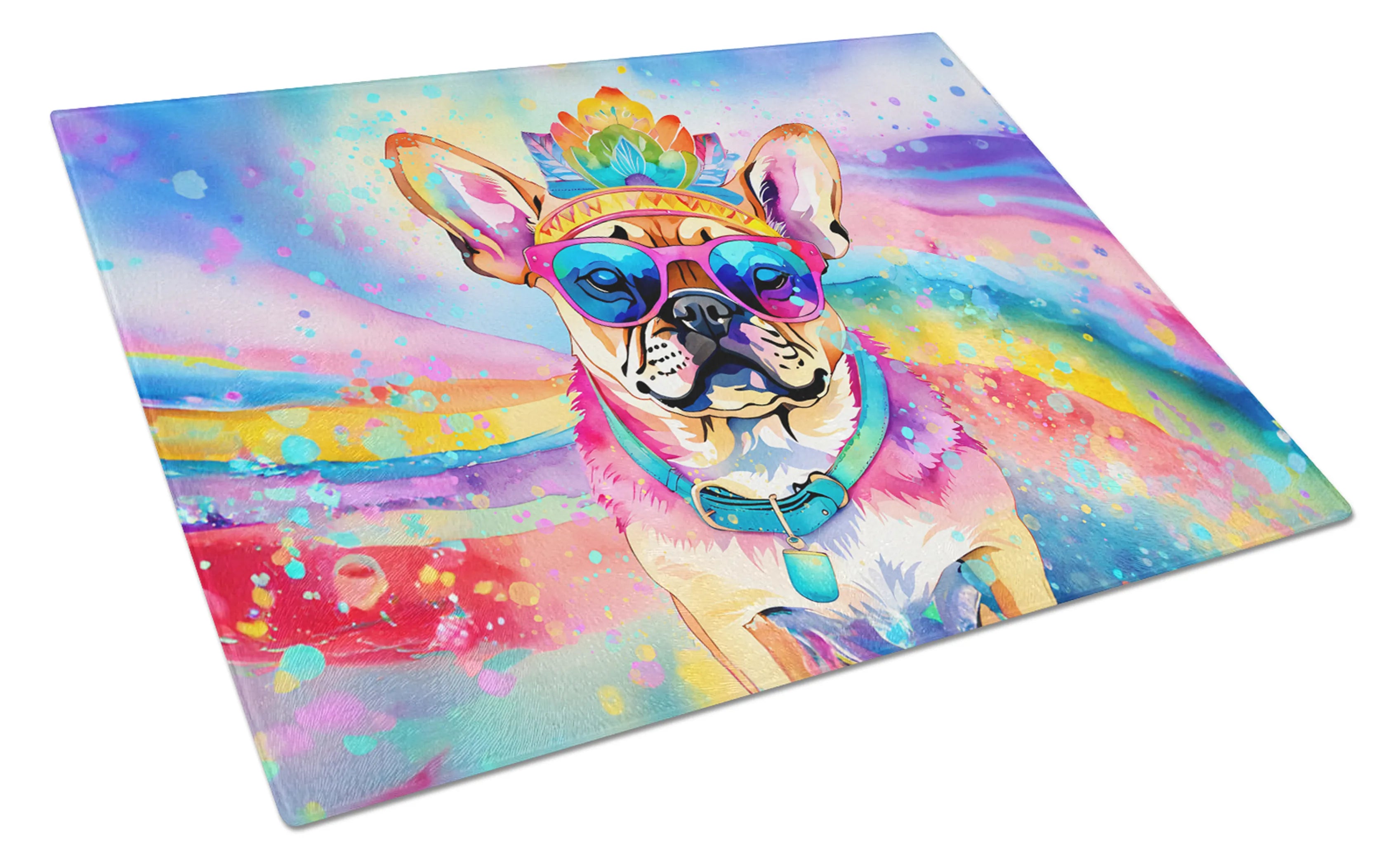 Hippie Dawg Glass Cutting Board - Size: LARGE | Pack Of: 1 | Collection name: Hippie dawg
