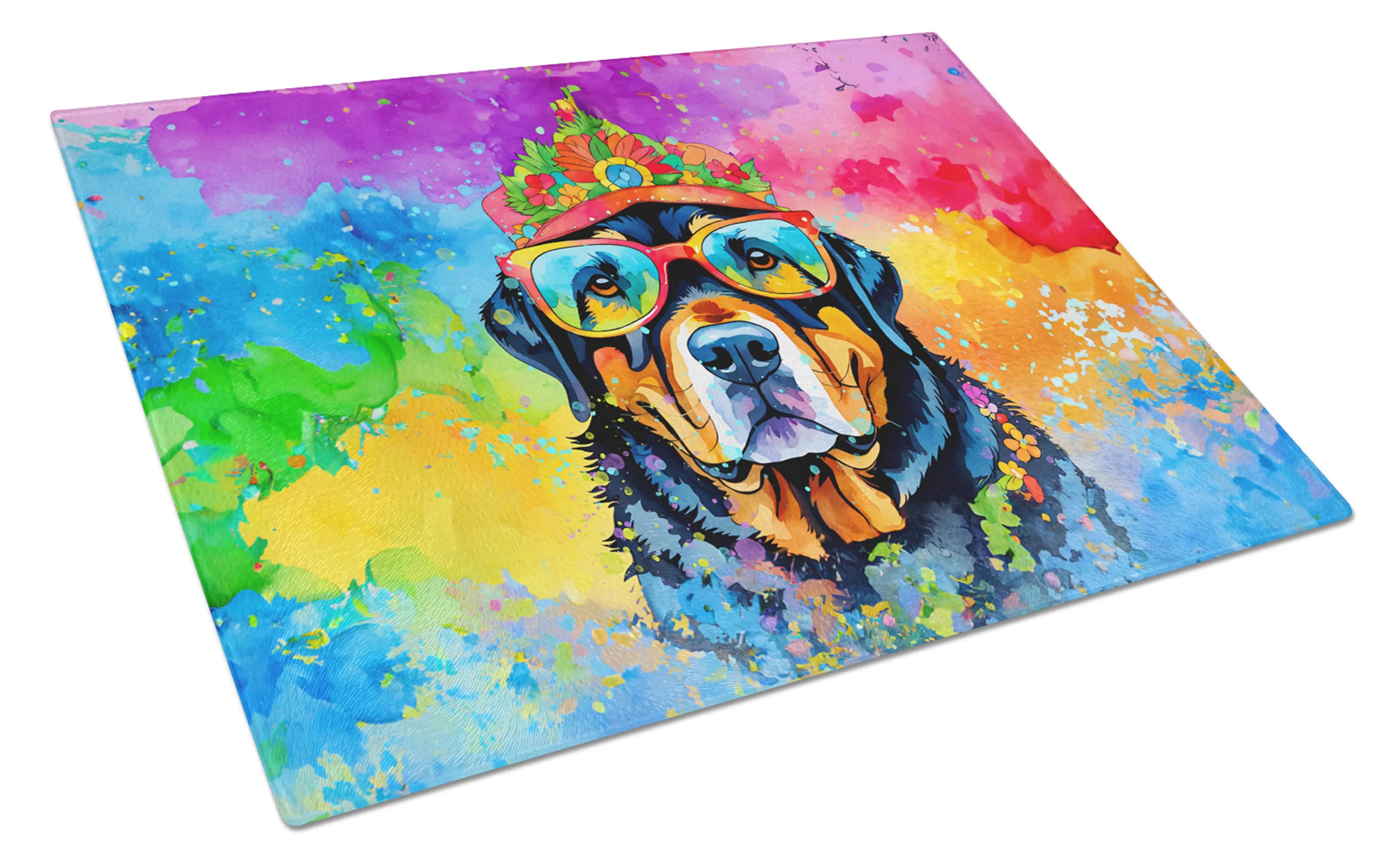 Hippie Dawg Glass Cutting Board - Size: LARGE | Pack Of: 1 | Collection name: Hippie dawg