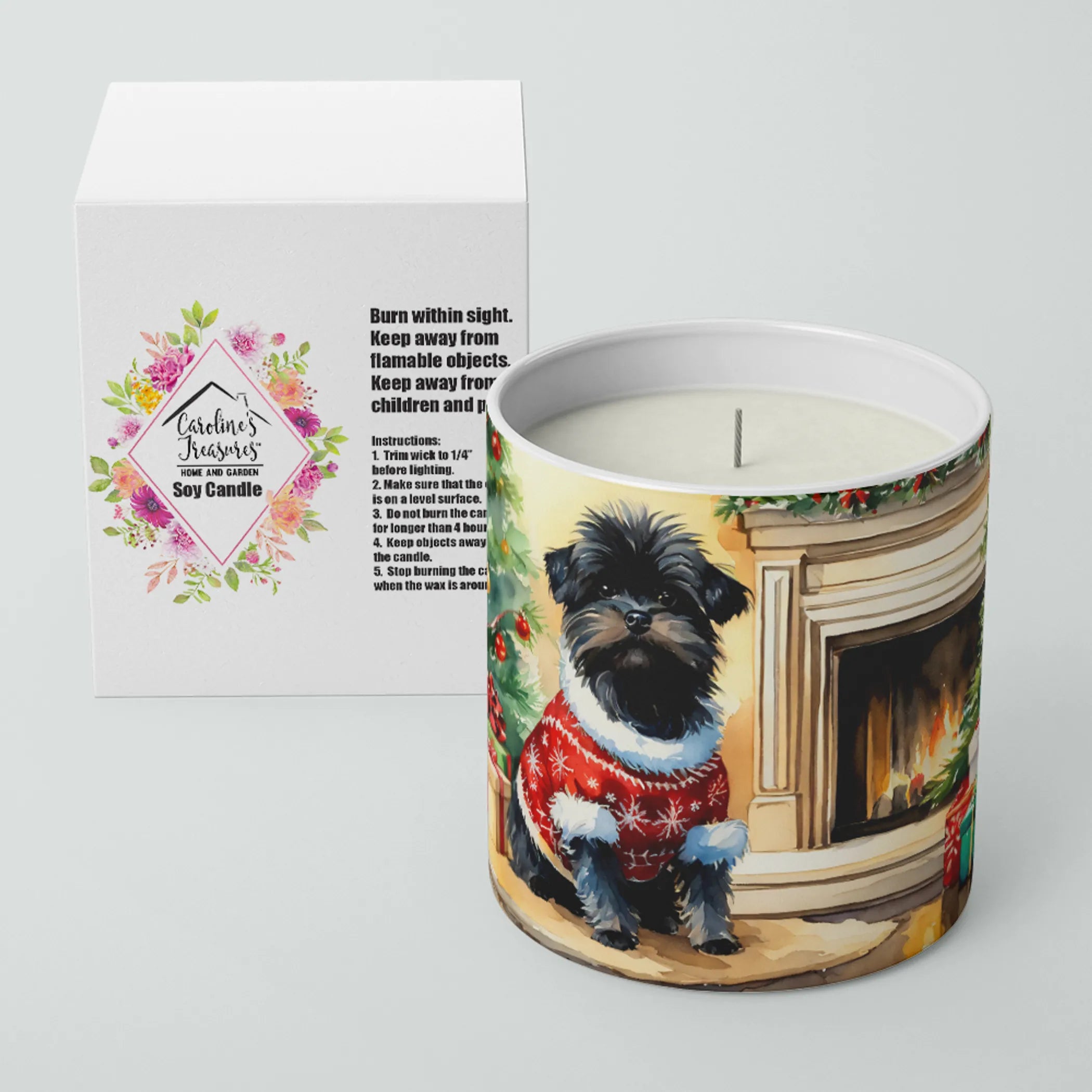 Cozy Christmas Decorative Soy Candle - Size: 10 OZ | Pack Of: 1 | Collection name: Cozy christmas