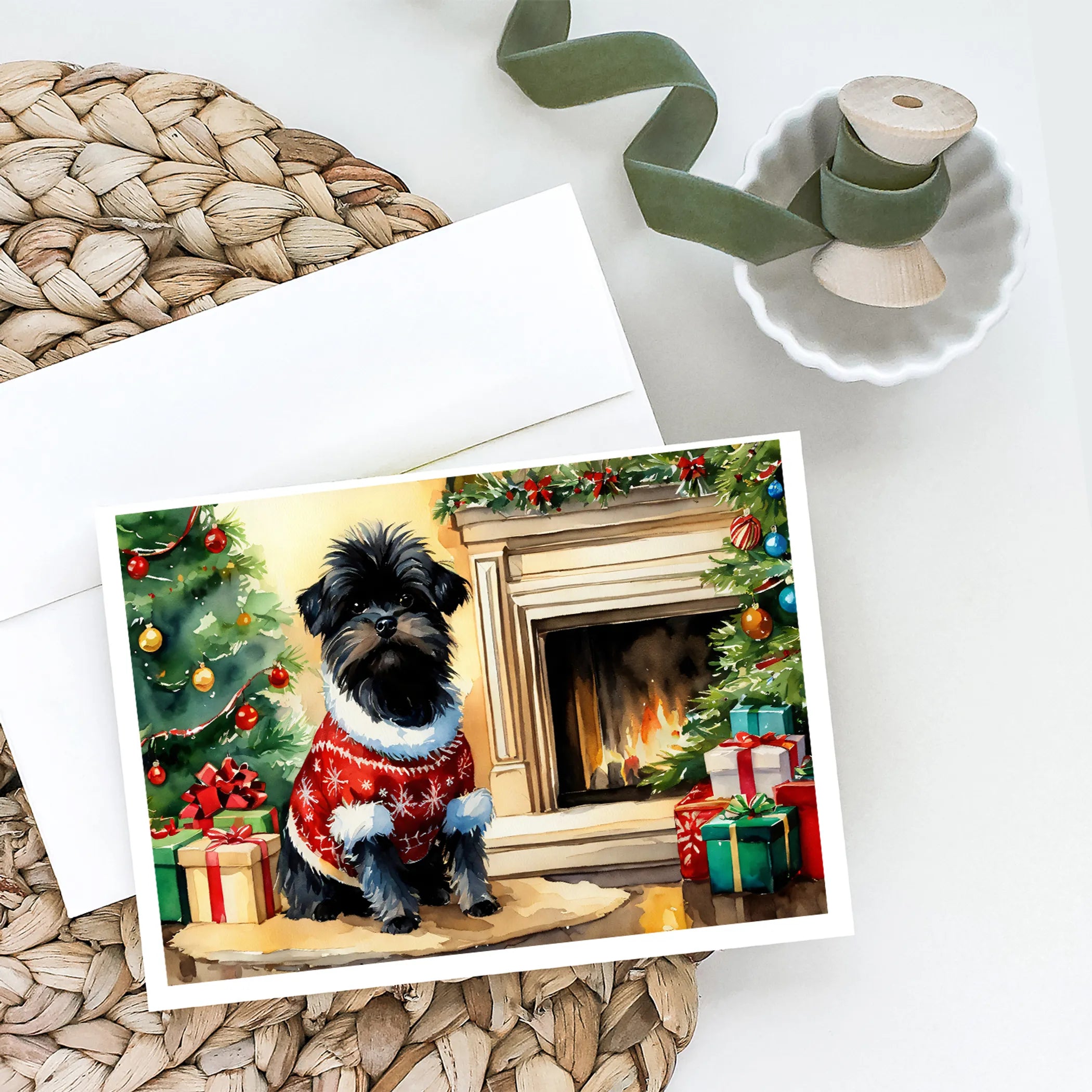 Cozy Christmas Greeting Cards  - Size: 5X7 | Pack Of: 8 | Collection name: Cozy christmas