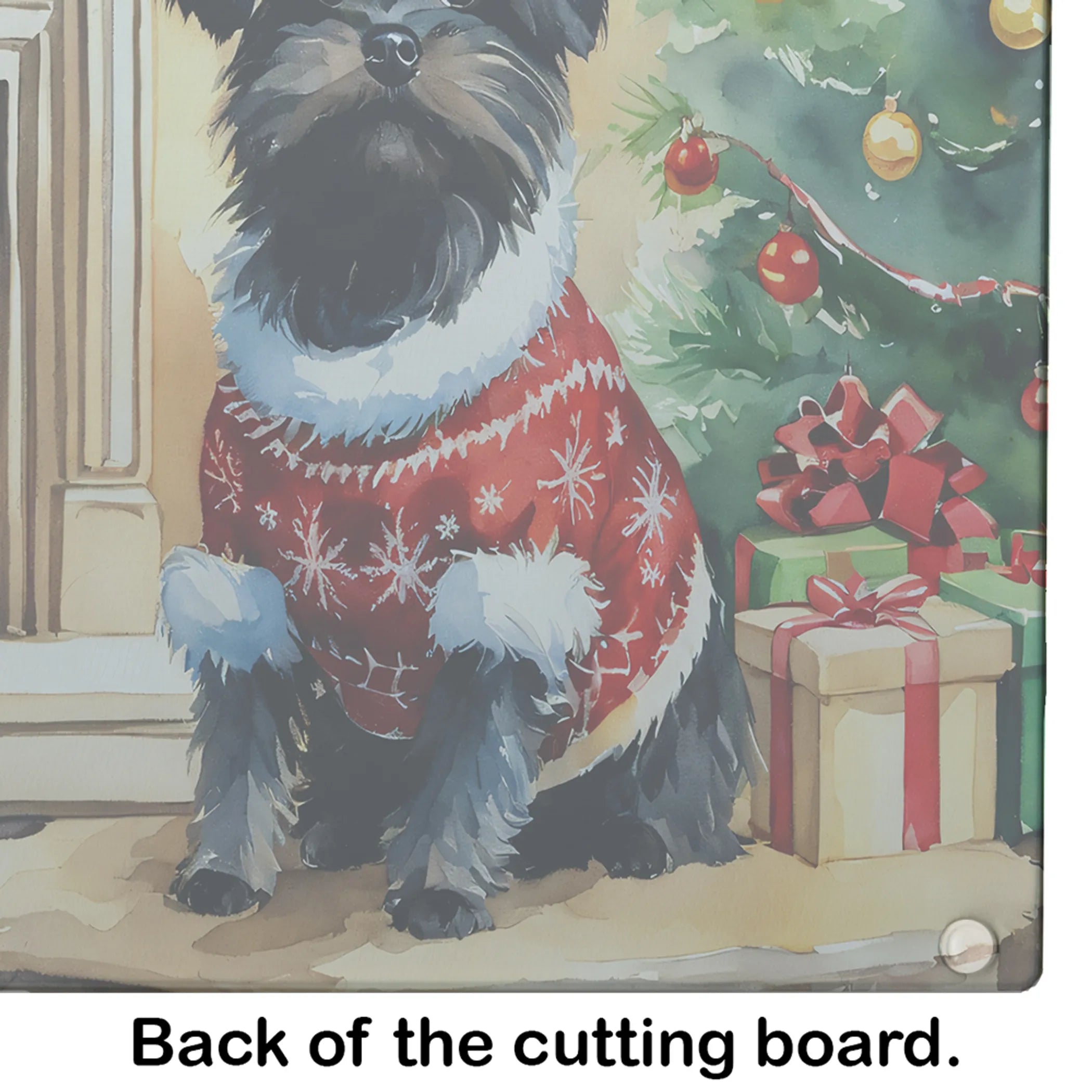 Cozy Christmas Glass Cutting Board - Size: LARGE | Pack Of: 1 | Collection name: Cozy christmas