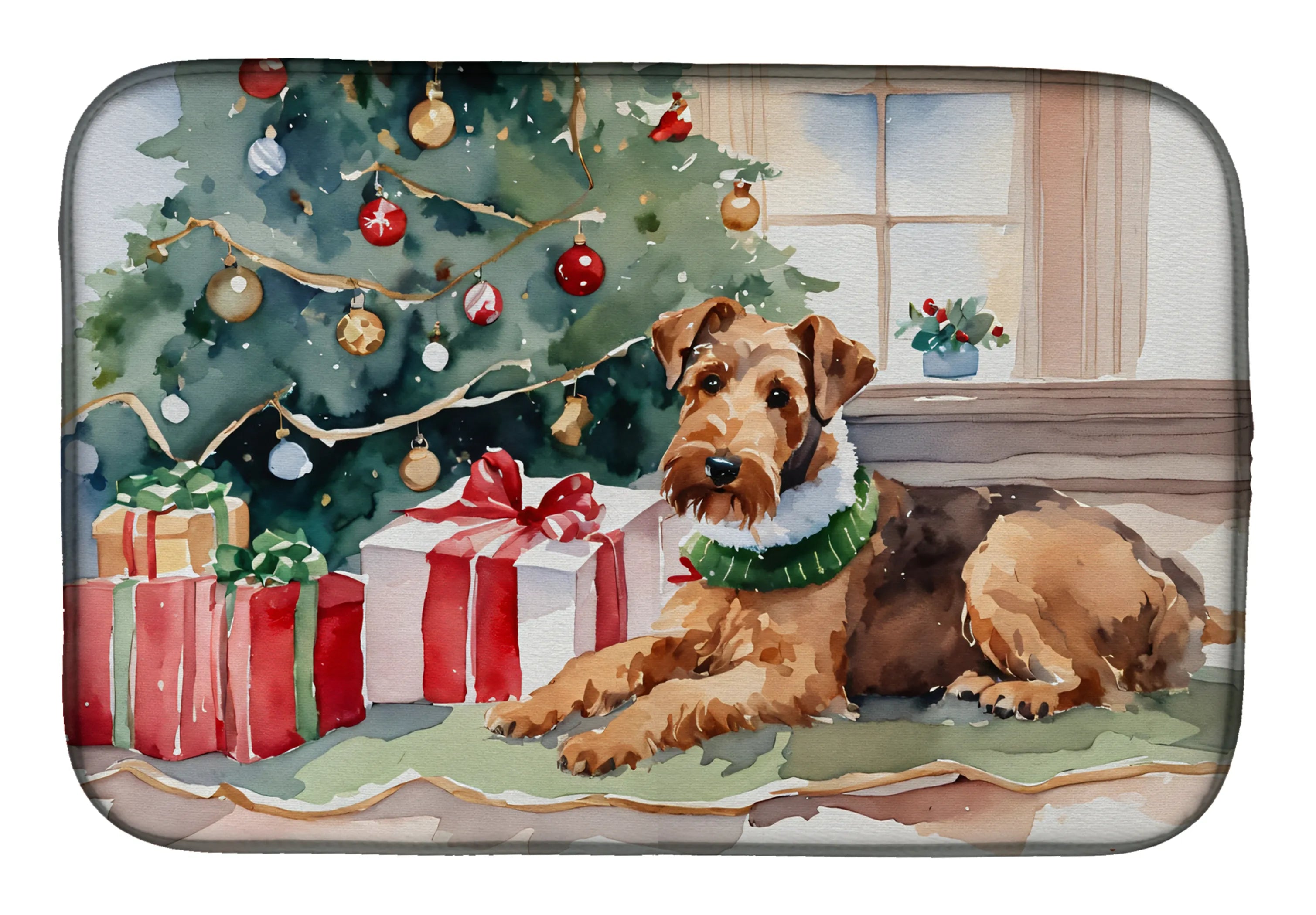 Cozy Christmas Dish Drying Mat - Size: 14  X 21" | Pack Of: 1 | Collection name: Cozy christmas