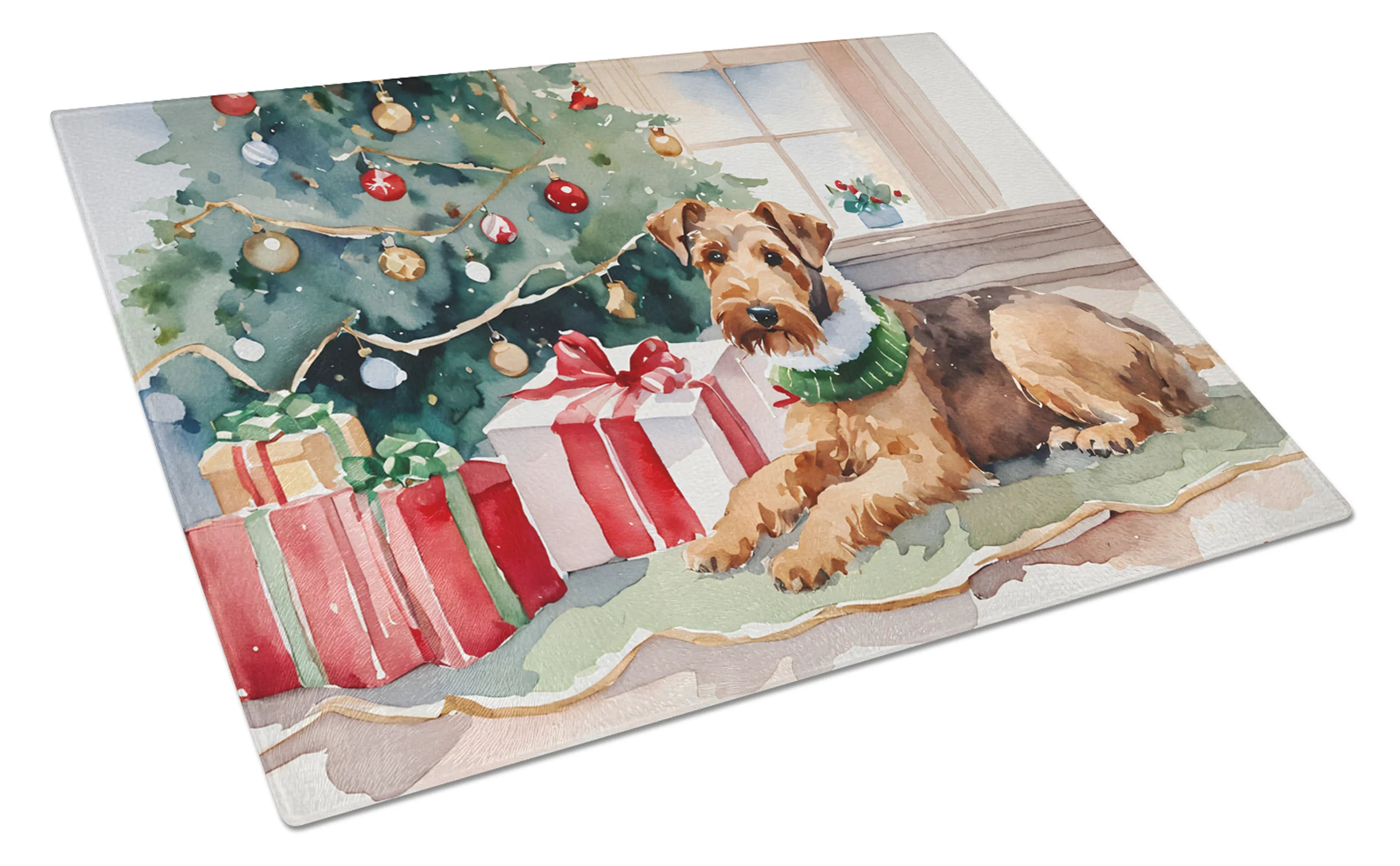 Cozy Christmas Glass Cutting Board - Size: LARGE | Pack Of: 1 | Collection name: Cozy christmas
