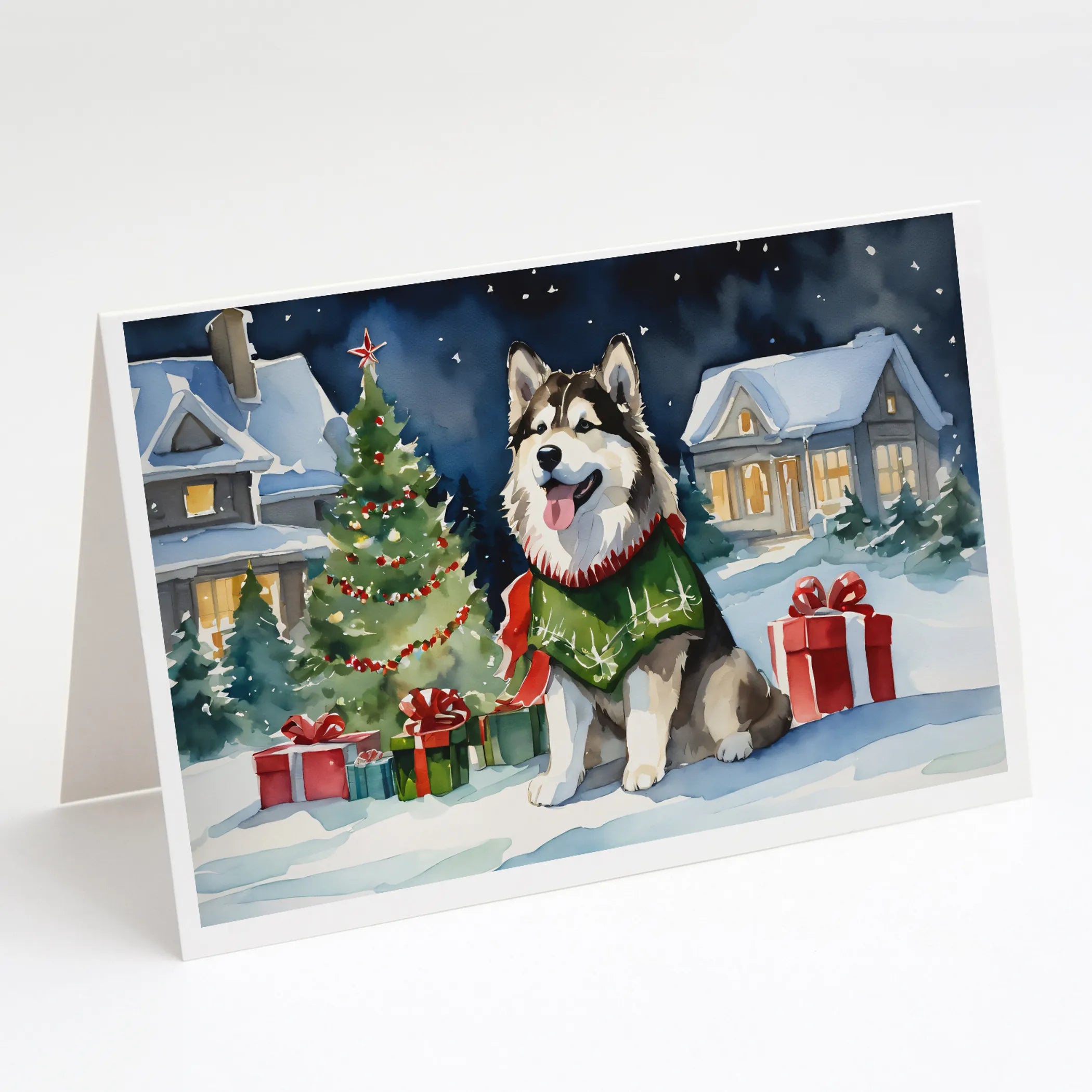 Cozy Christmas Greeting Cards  - Size: 5X7 | Pack Of: 8 | Collection name: Cozy christmas