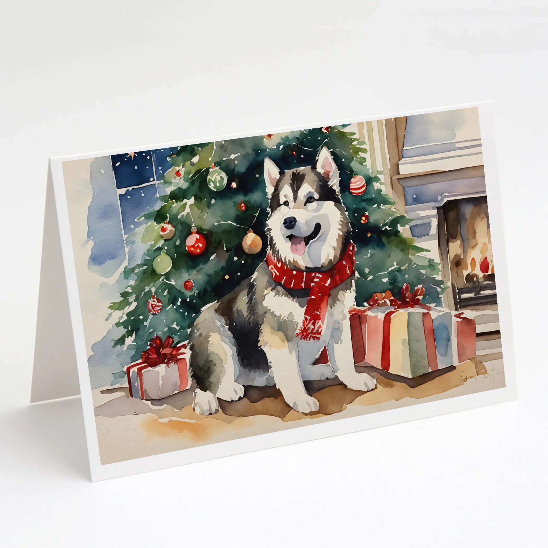 Cozy Christmas Greeting Cards  - Size: 5X7 | Pack Of: 8 | Collection name: Cozy christmas