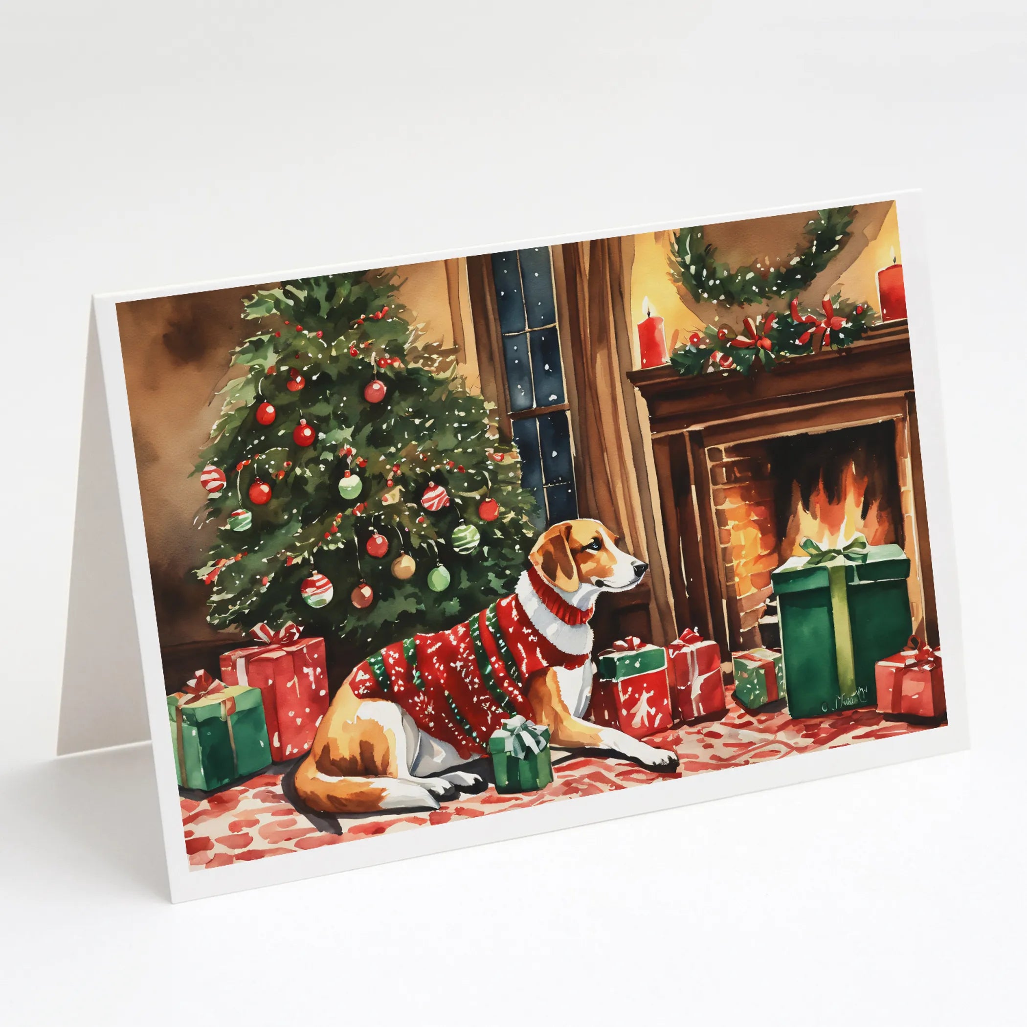 Cozy Christmas Greeting Cards  - Size: 5X7 | Pack Of: 8 | Collection name: Cozy christmas