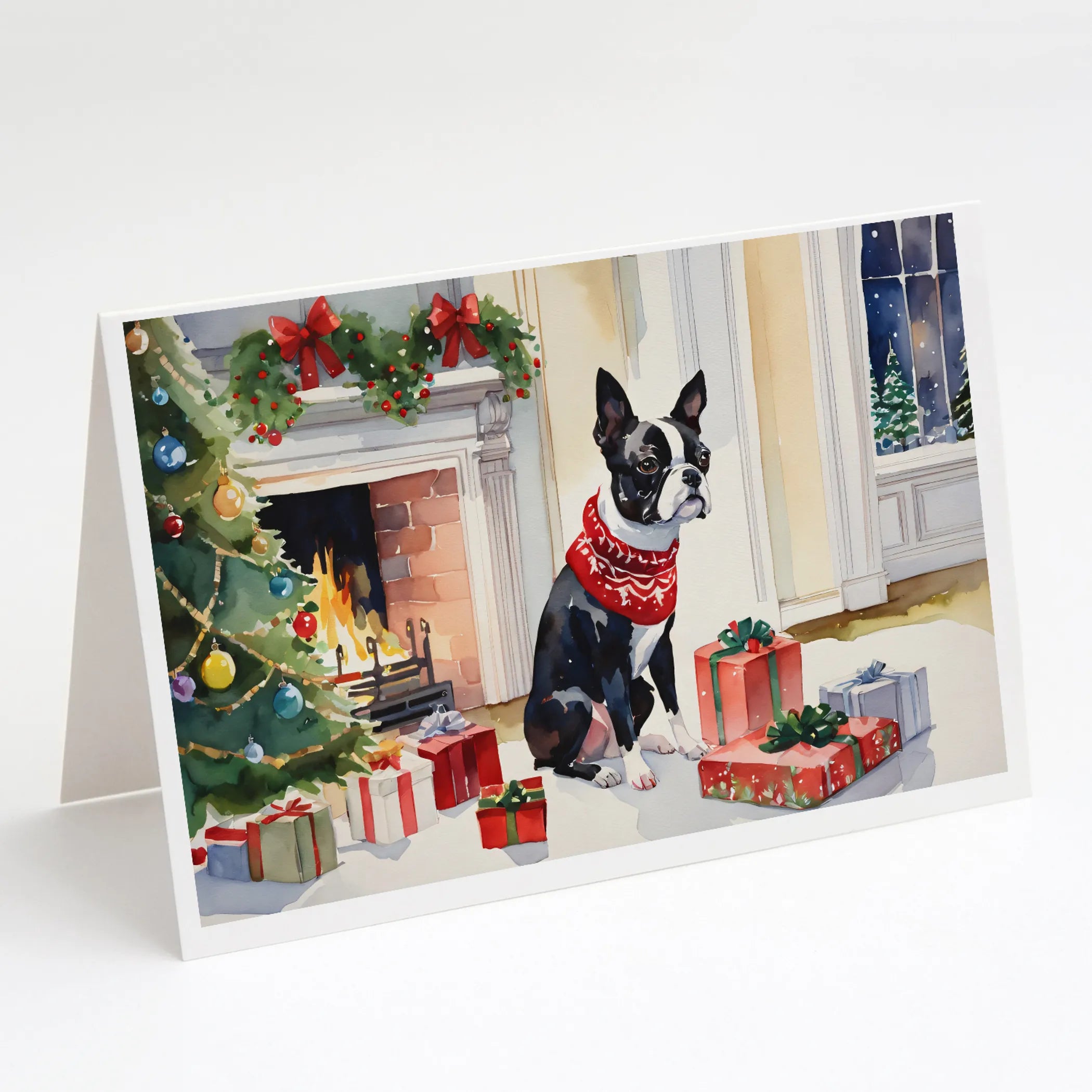 Cozy Christmas Greeting Cards  - Size: 5X7 | Pack Of: 8 | Collection name: Cozy christmas