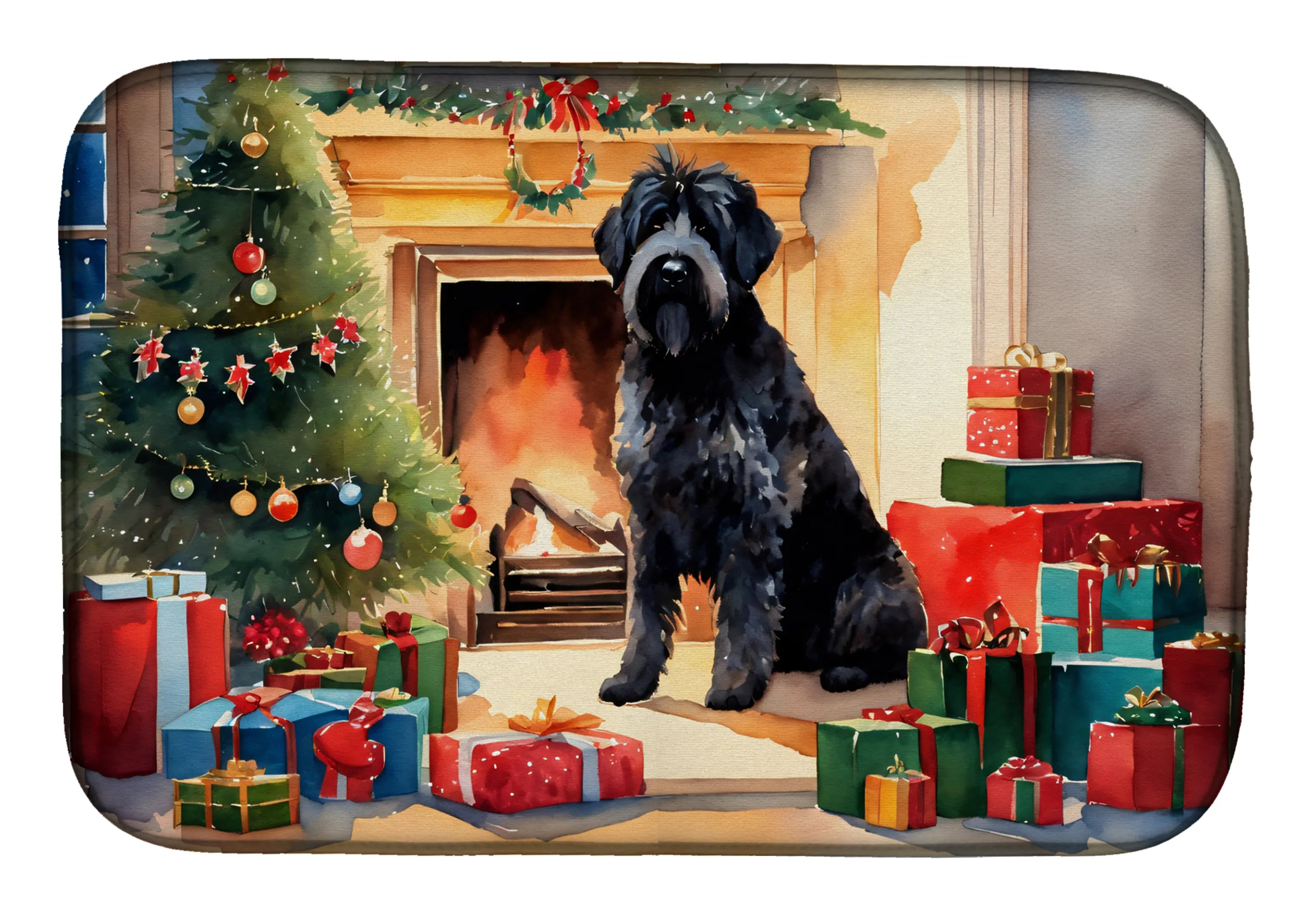 Cozy Christmas Dish Drying Mat - Size: 14  X 21" | Pack Of: 1 | Collection name: Cozy christmas