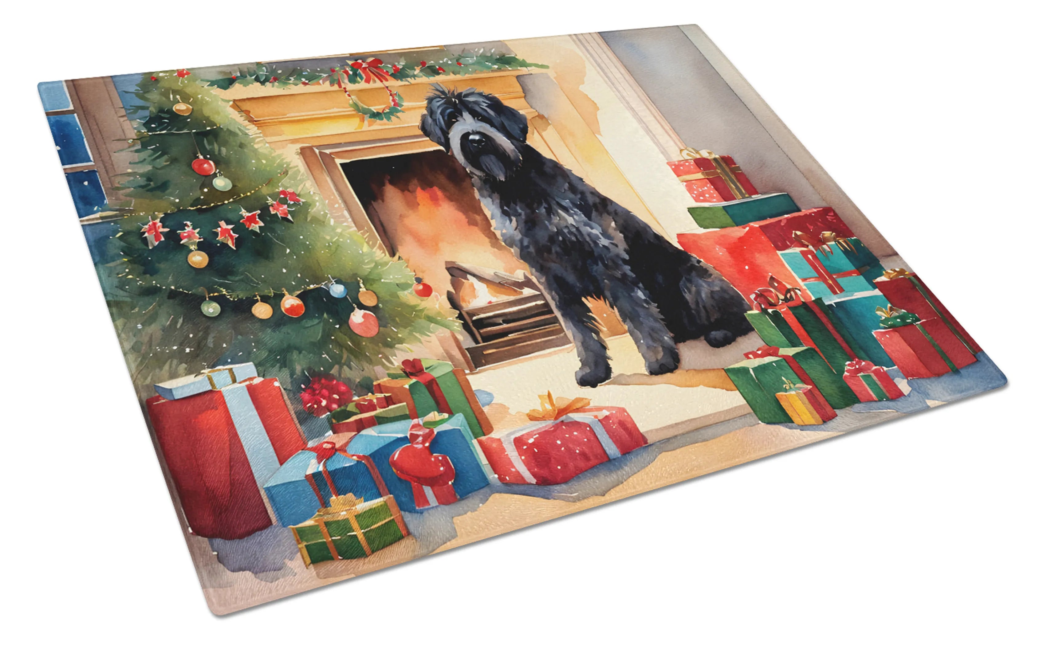 Cozy Christmas Glass Cutting Board - Size: LARGE | Pack Of: 1 | Collection name: Cozy christmas