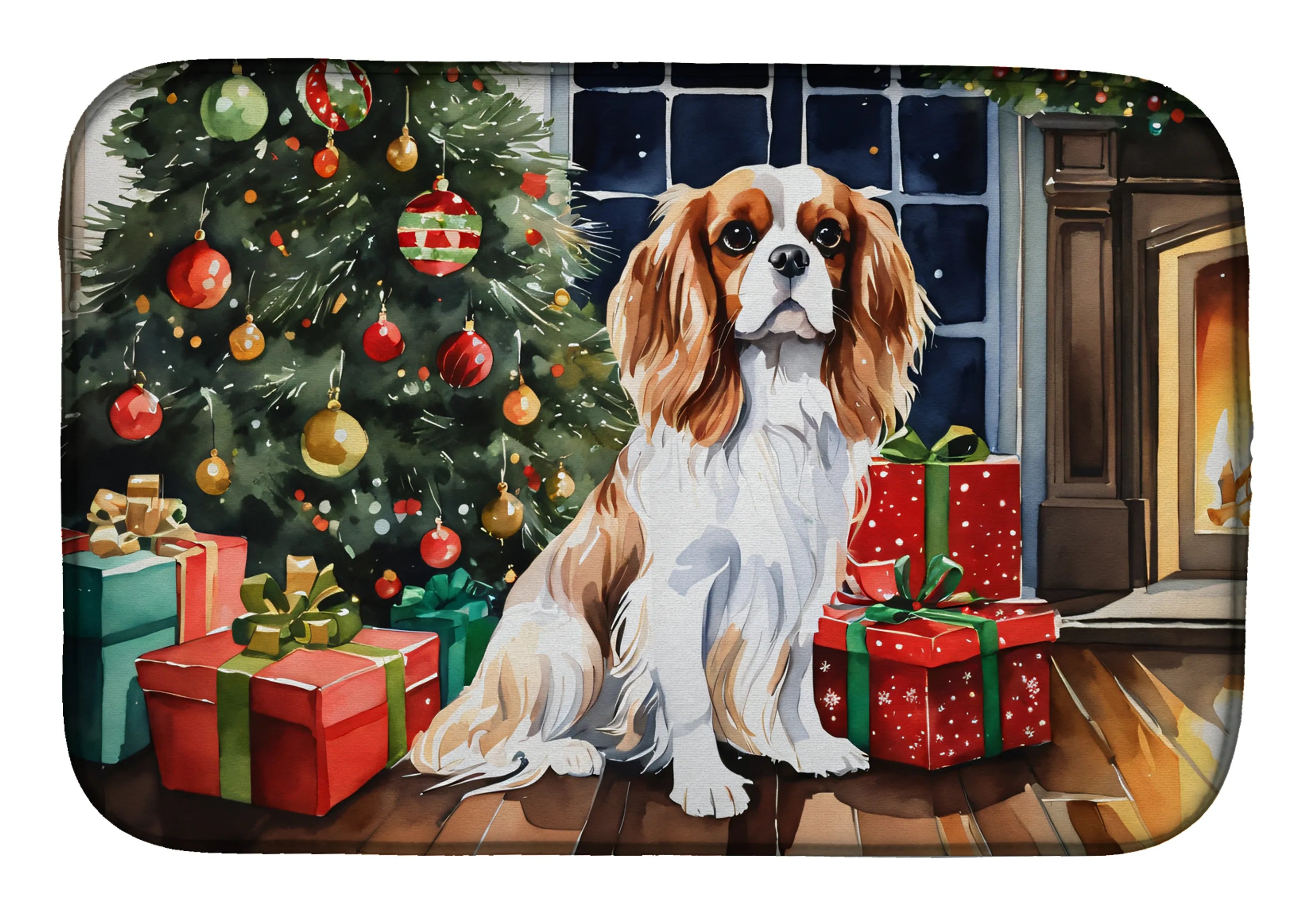 Cozy Christmas Dish Drying Mat - Size: 14  X 21" | Pack Of: 1 | Collection name: Cozy christmas