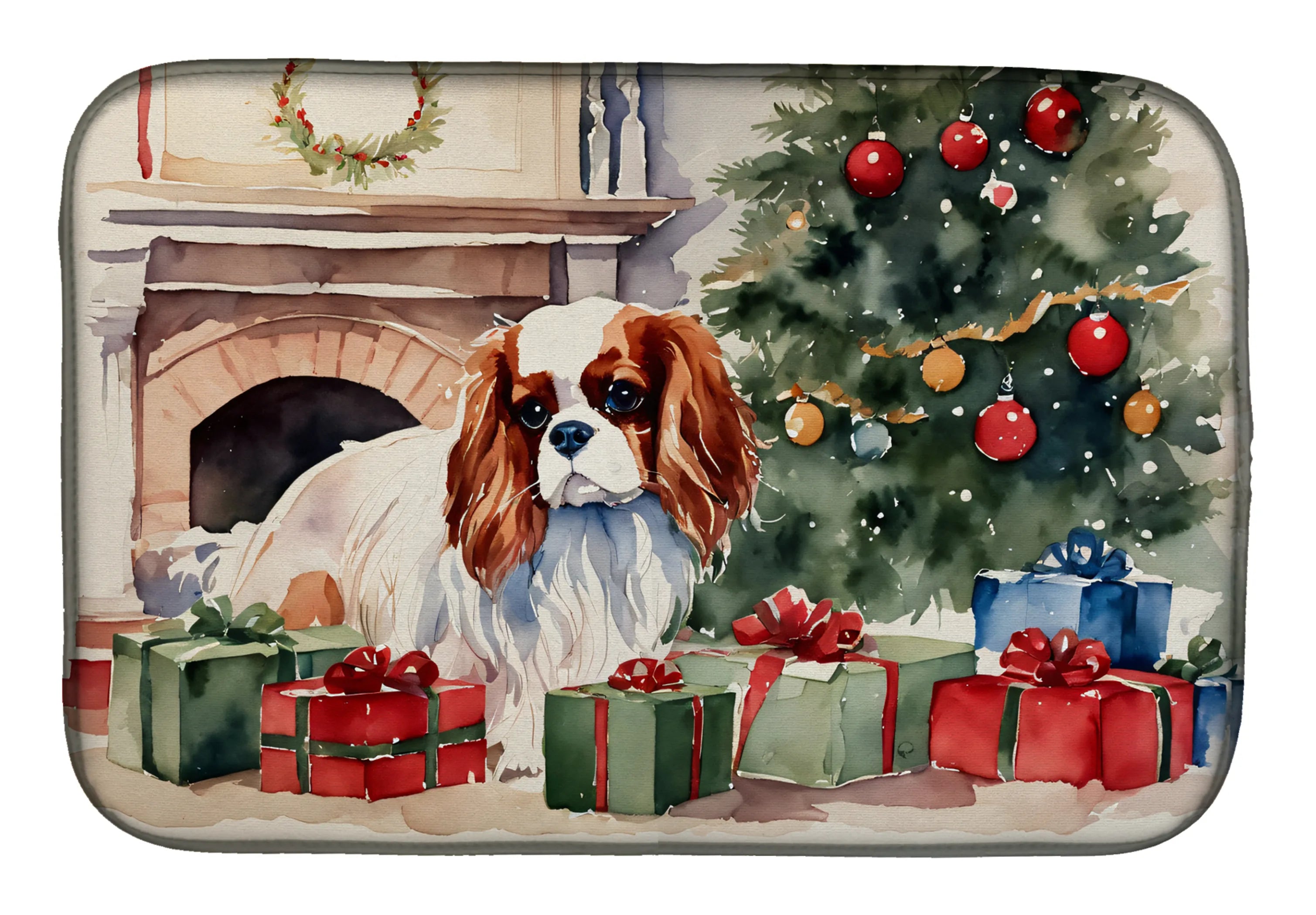 Cozy Christmas Dish Drying Mat - Size: 14  X 21" | Pack Of: 1 | Collection name: Cozy christmas