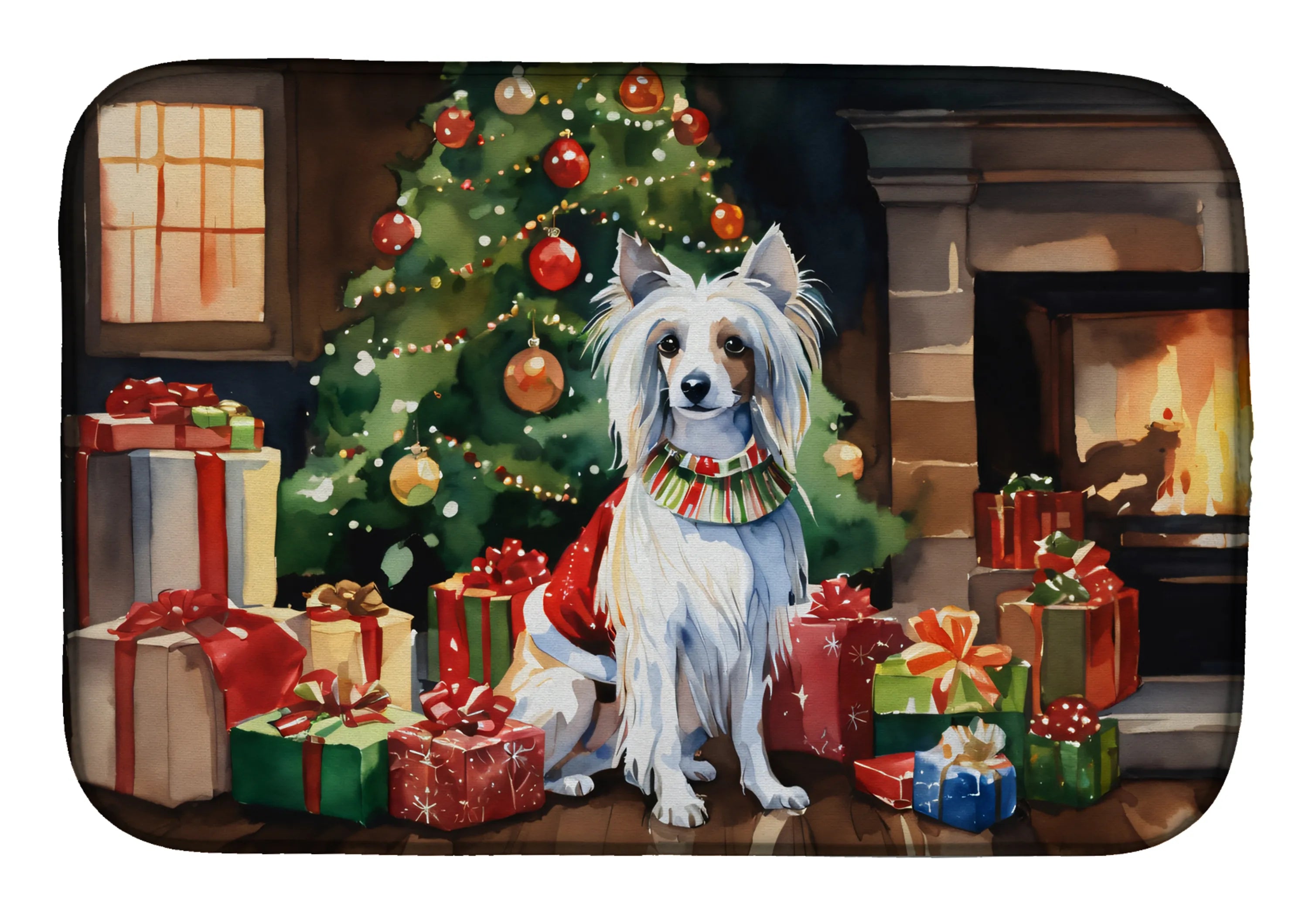 Cozy Christmas Dish Drying Mat - Size: 14  X 21" | Pack Of: 1 | Collection name: Cozy christmas