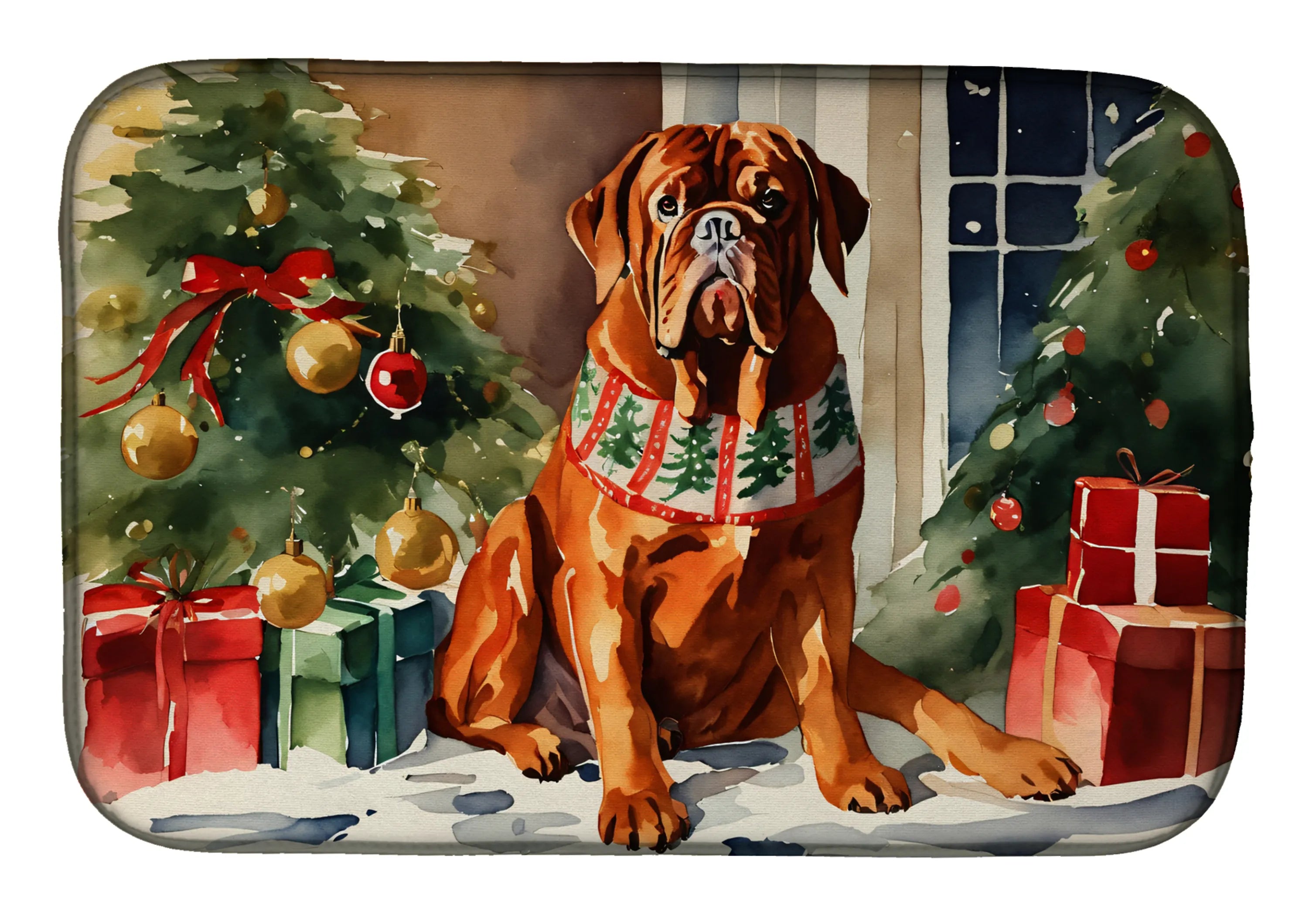 Cozy Christmas Dish Drying Mat - Size: 14  X 21" | Pack Of: 1 | Collection name: Cozy christmas