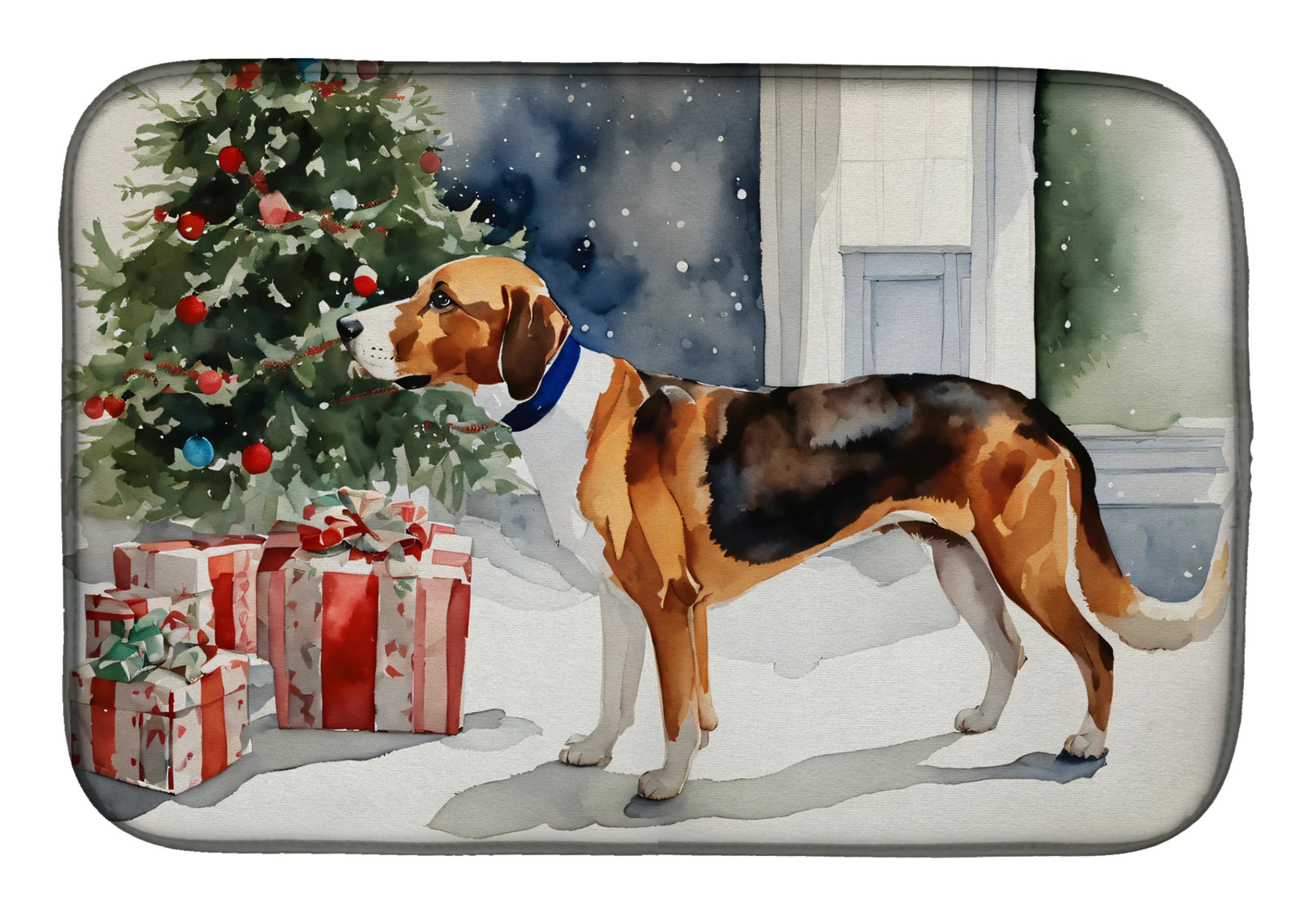 Cozy Christmas Dish Drying Mat - Size: 14  X 21" | Pack Of: 1 | Collection name: Cozy christmas