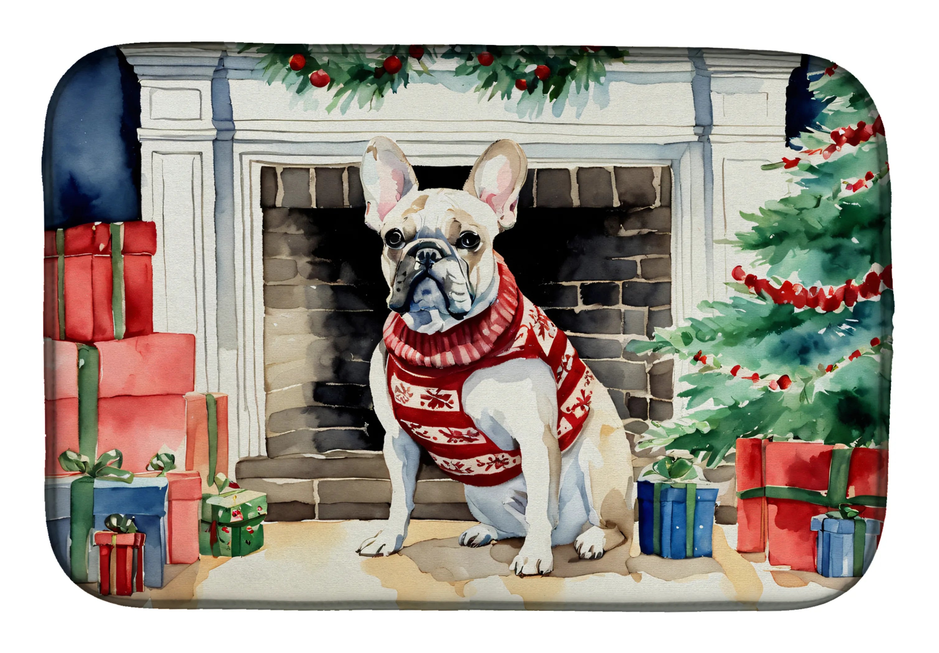 Cozy Christmas Dish Drying Mat - Size: 14  X 21" | Pack Of: 1 | Collection name: Cozy christmas