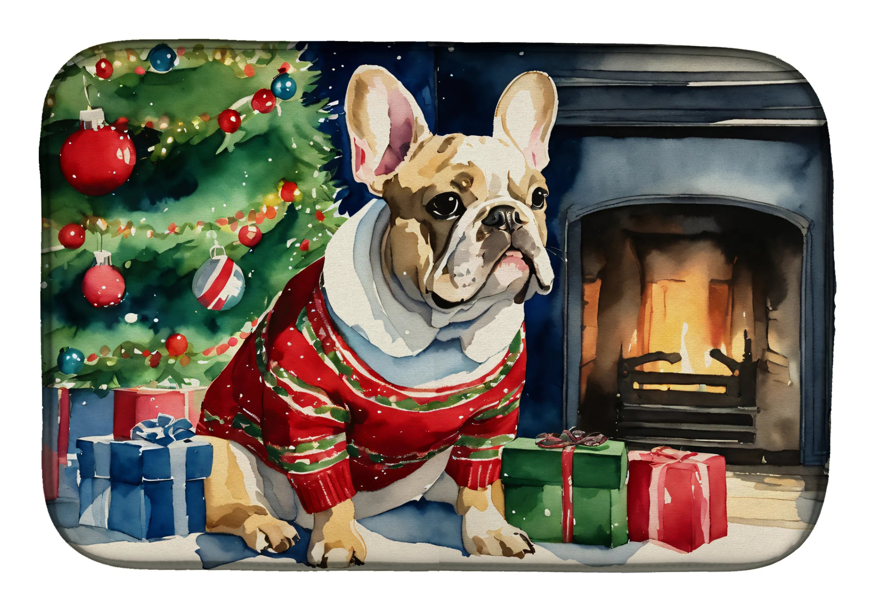 Cozy Christmas Dish Drying Mat - Size: 14  X 21" | Pack Of: 1 | Collection name: Cozy christmas