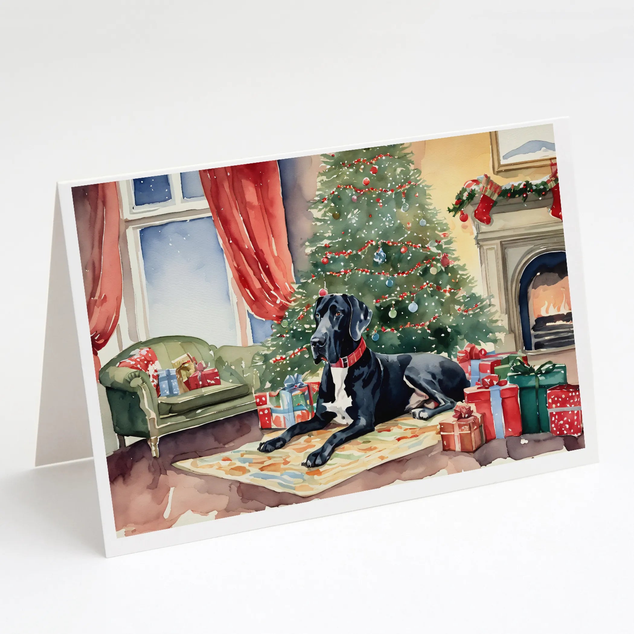 Cozy Christmas Greeting Cards  - Size: 5X7 | Pack Of: 8 | Collection name: Cozy christmas