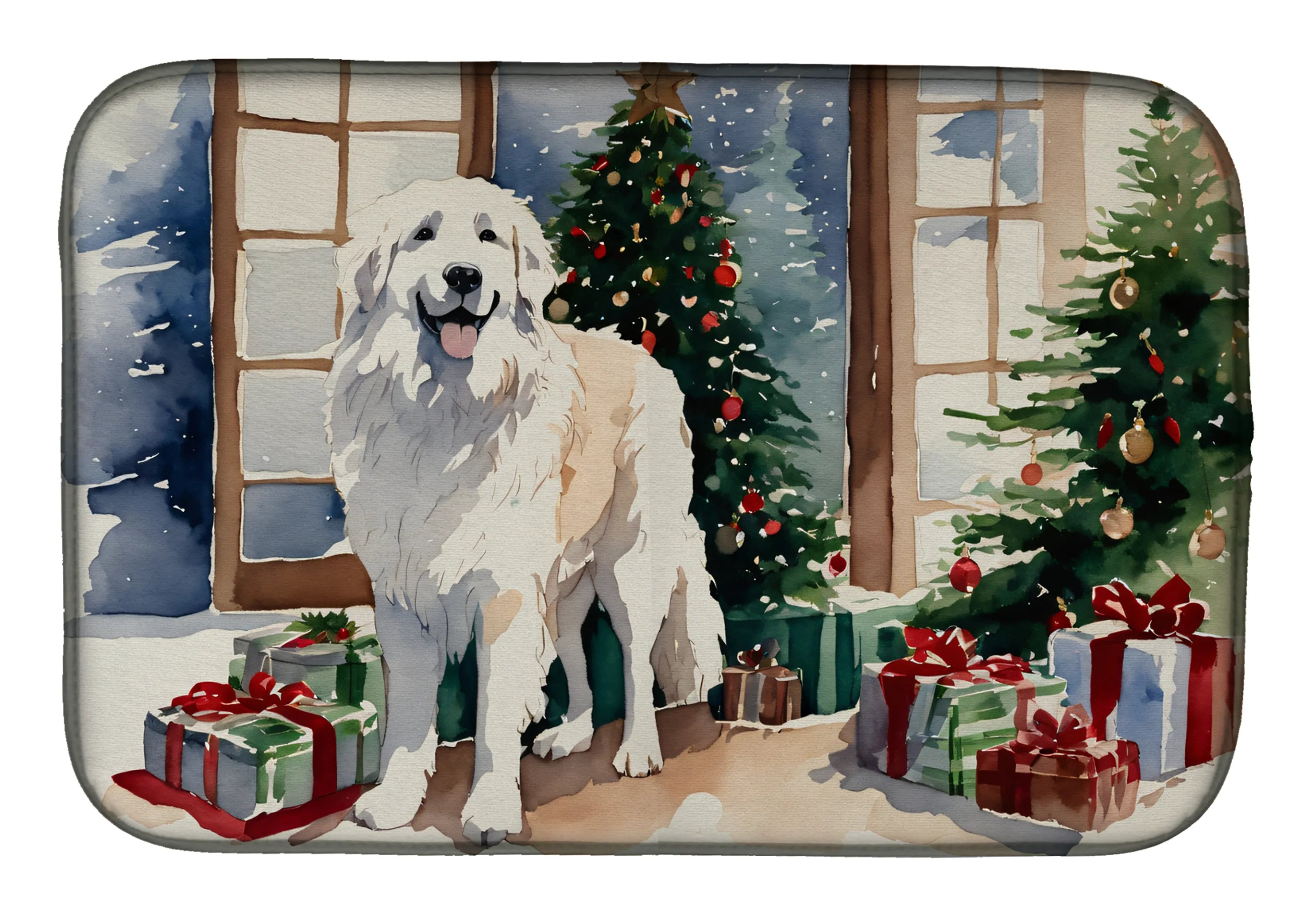 Cozy Christmas Dish Drying Mat - Size: 14  X 21" | Pack Of: 1 | Collection name: Cozy christmas