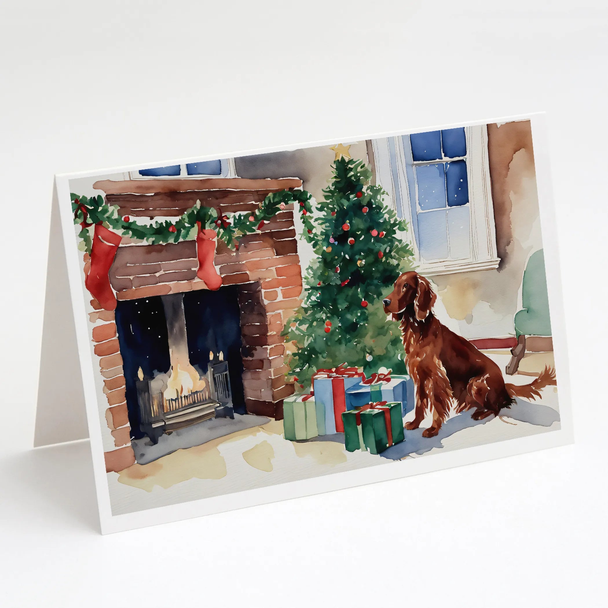 Cozy Christmas Greeting Cards  - Size: 5X7 | Pack Of: 8 | Collection name: Cozy christmas