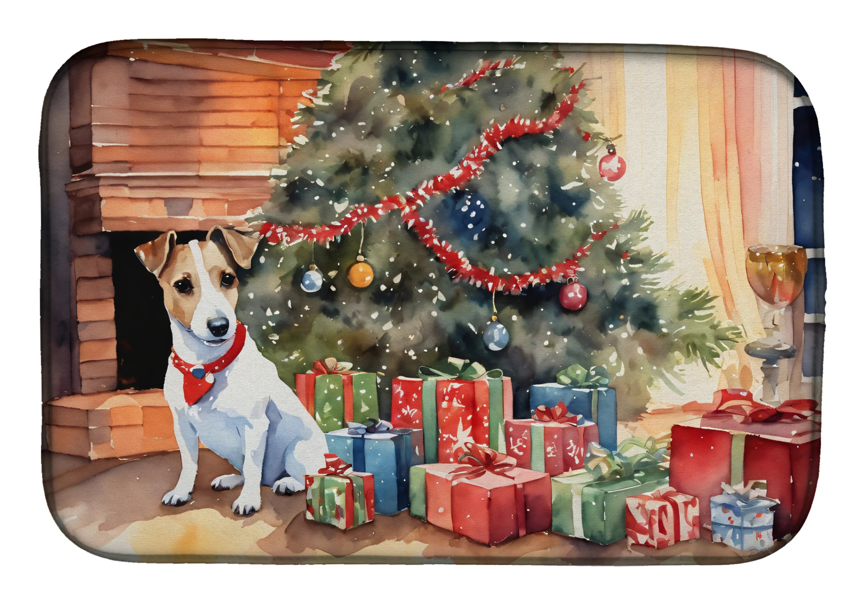 Cozy Christmas Dish Drying Mat - Size: 14  X 21" | Pack Of: 1 | Collection name: Cozy christmas