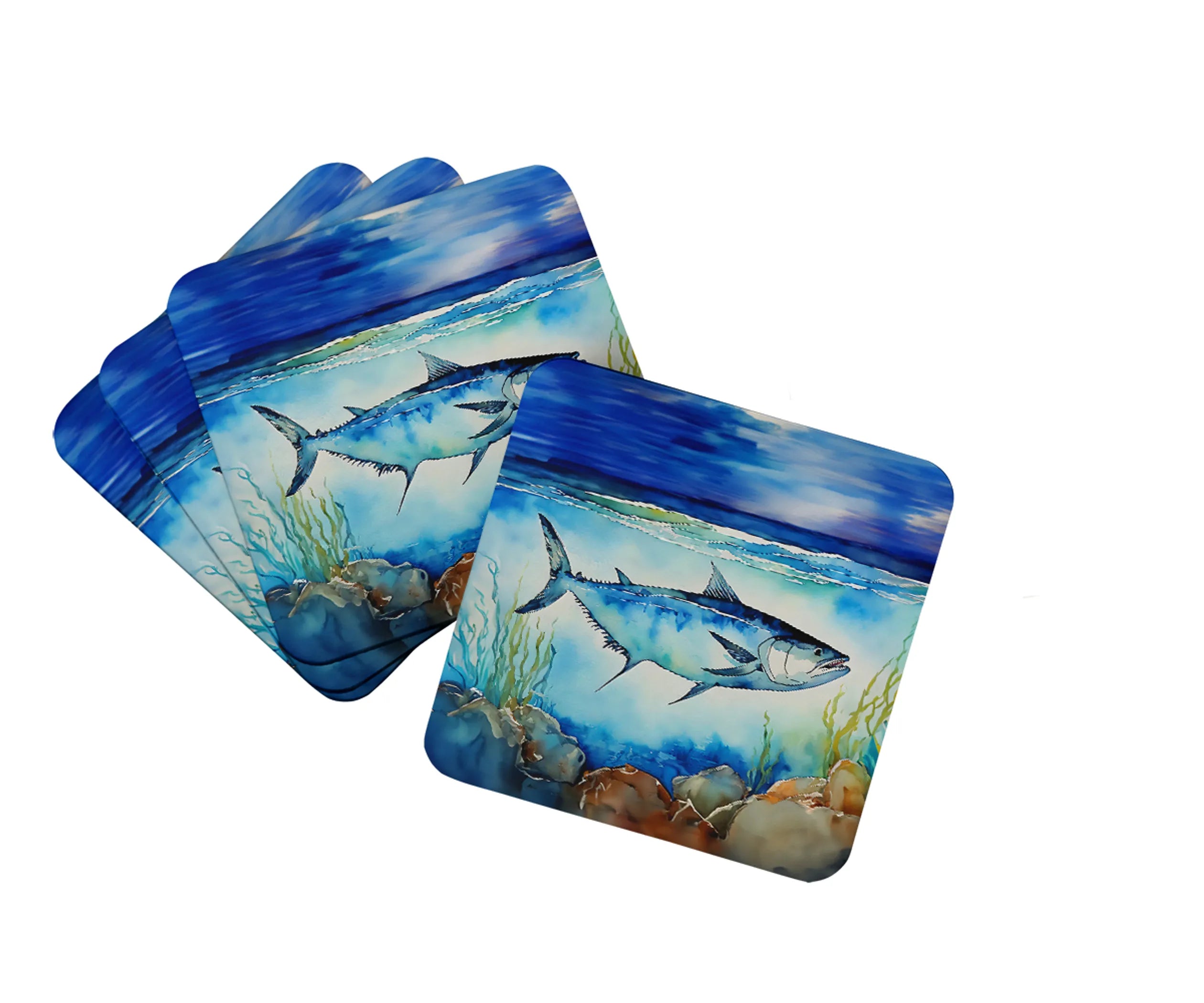 Nautical Collection Foam Coasters - Size: 3.5 | Pack Of: 1 | Collection name: Nautical collection