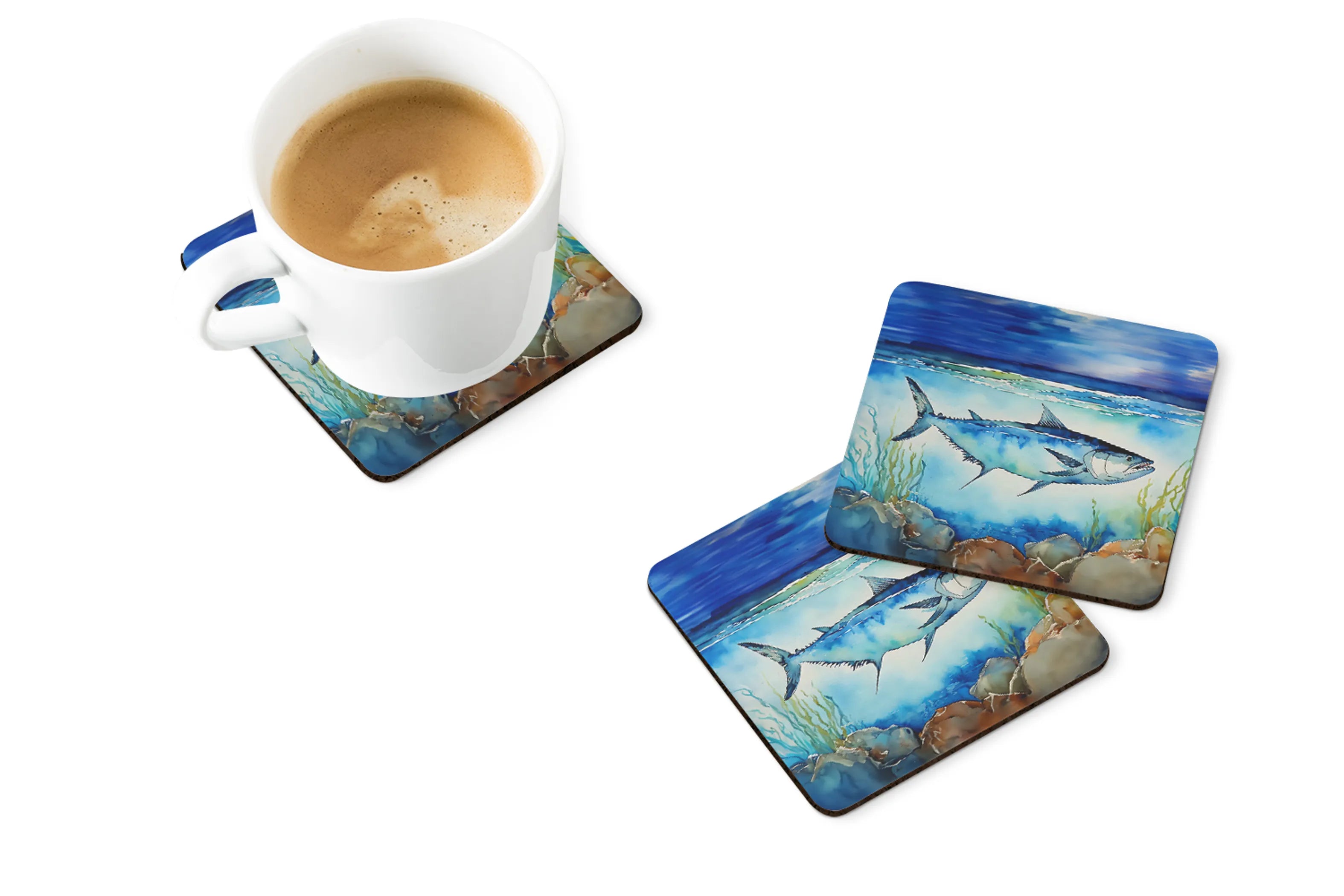 Nautical Collection Foam Coasters - Size: 3.5 | Pack Of: 1 | Collection name: Nautical collection