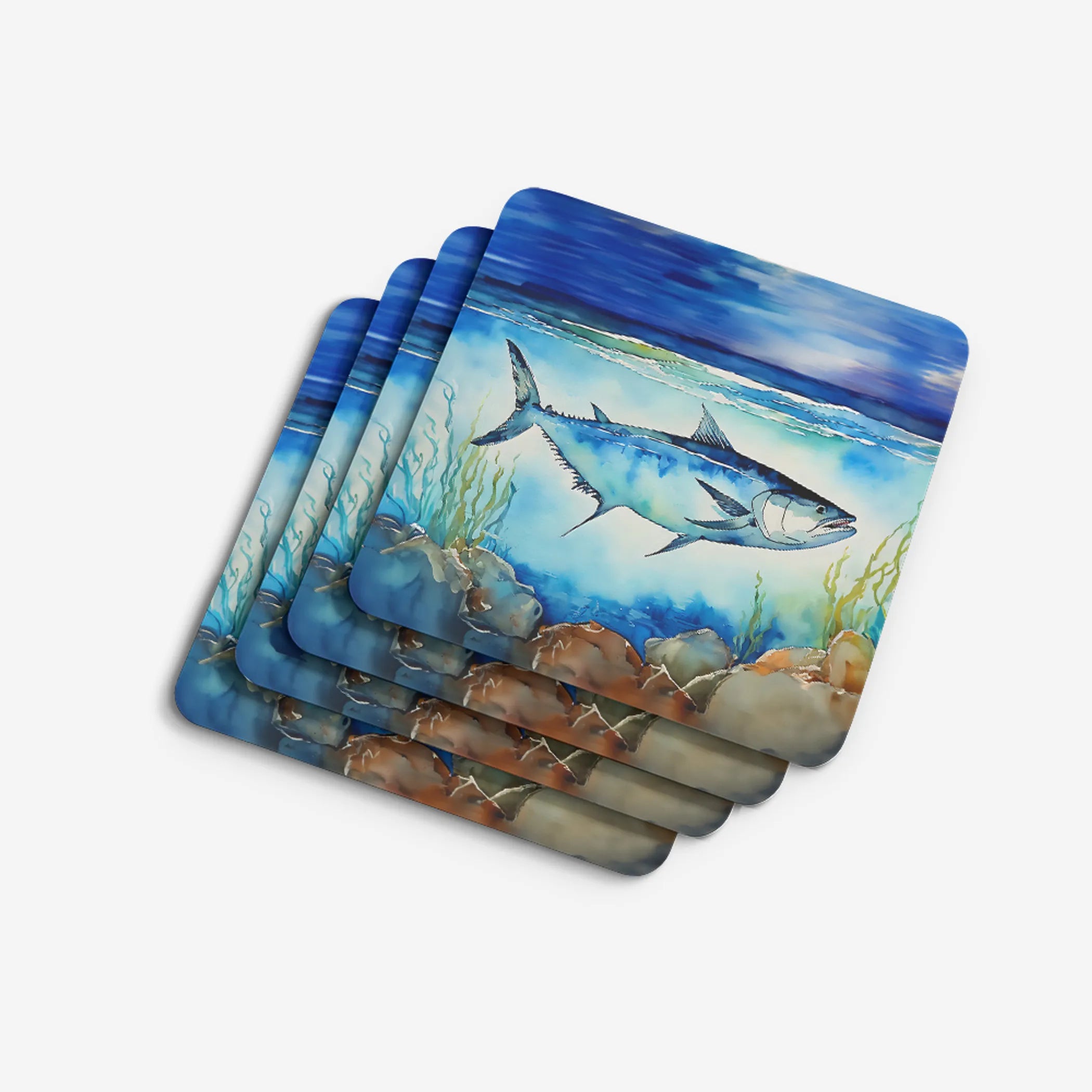 Nautical Collection Foam Coasters - Size: 3.5 | Pack Of: 1 | Collection name: Nautical collection