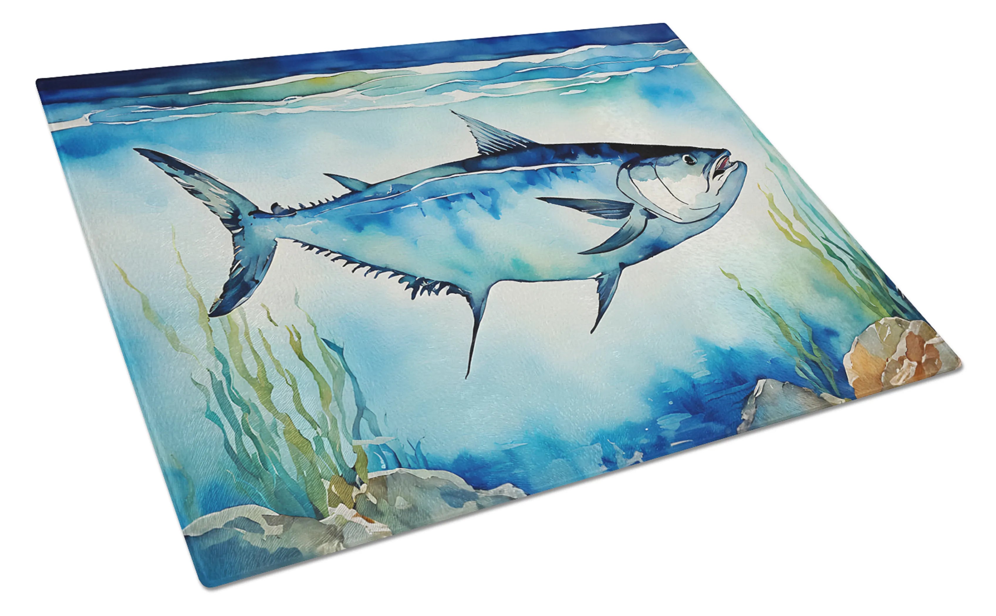 Nautical Collection Glass Cutting Board - Size: LARGE | Pack Of: 1 | Collection name: Nautical collection