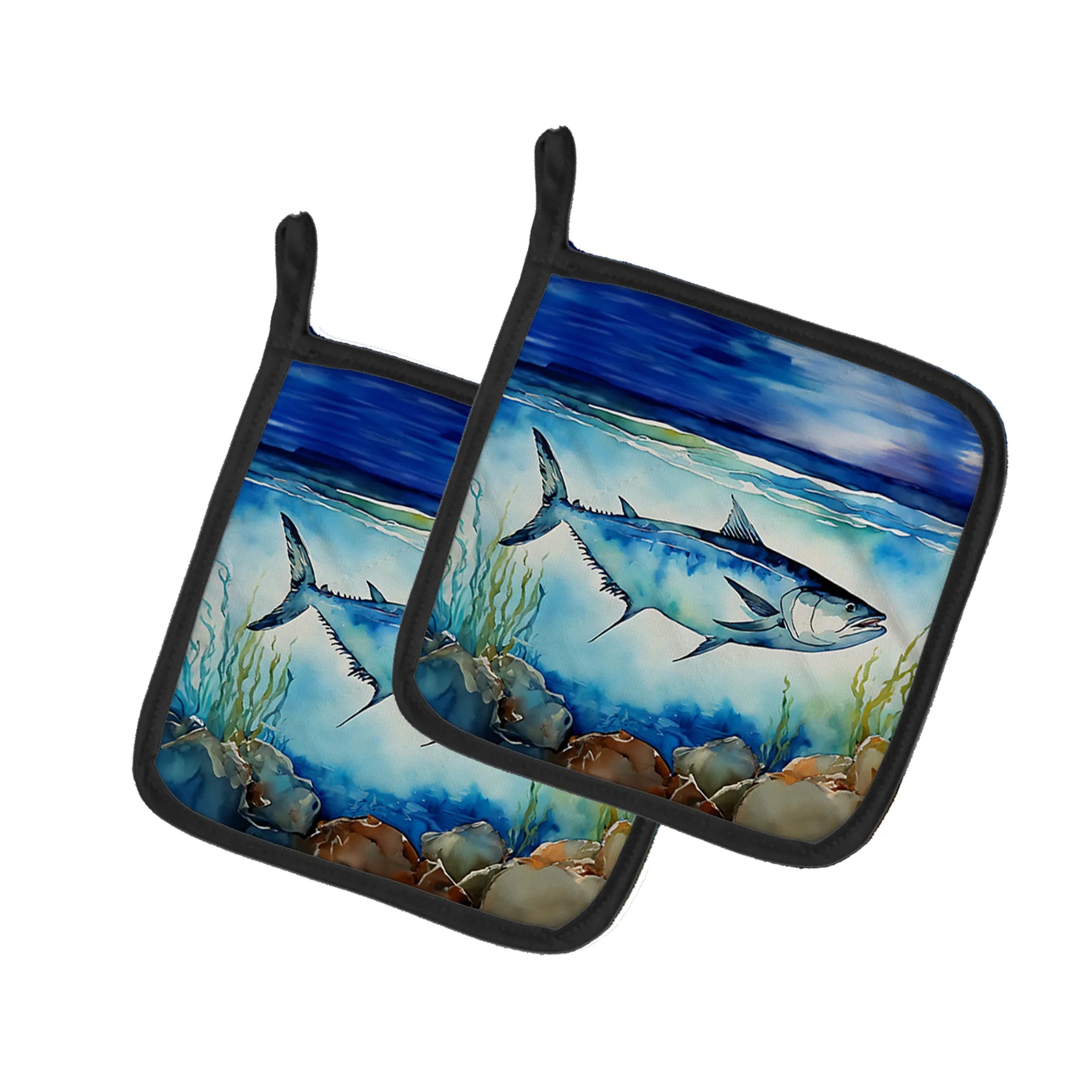 Nautical Collection Pair of Pot Holders - Size: 7.5HX7.5W | Pack Of: 1 | Collection name: Nautical collection