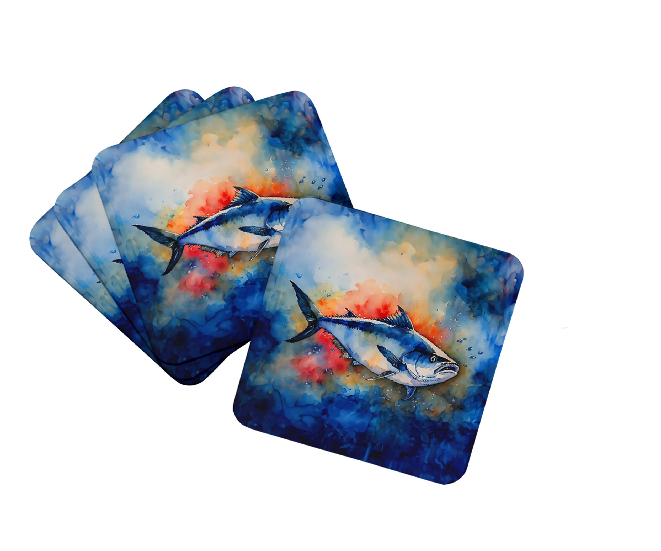 Nautical Collection Foam Coasters - Size: 3.5 | Pack Of: 1 | Collection name: Nautical collection