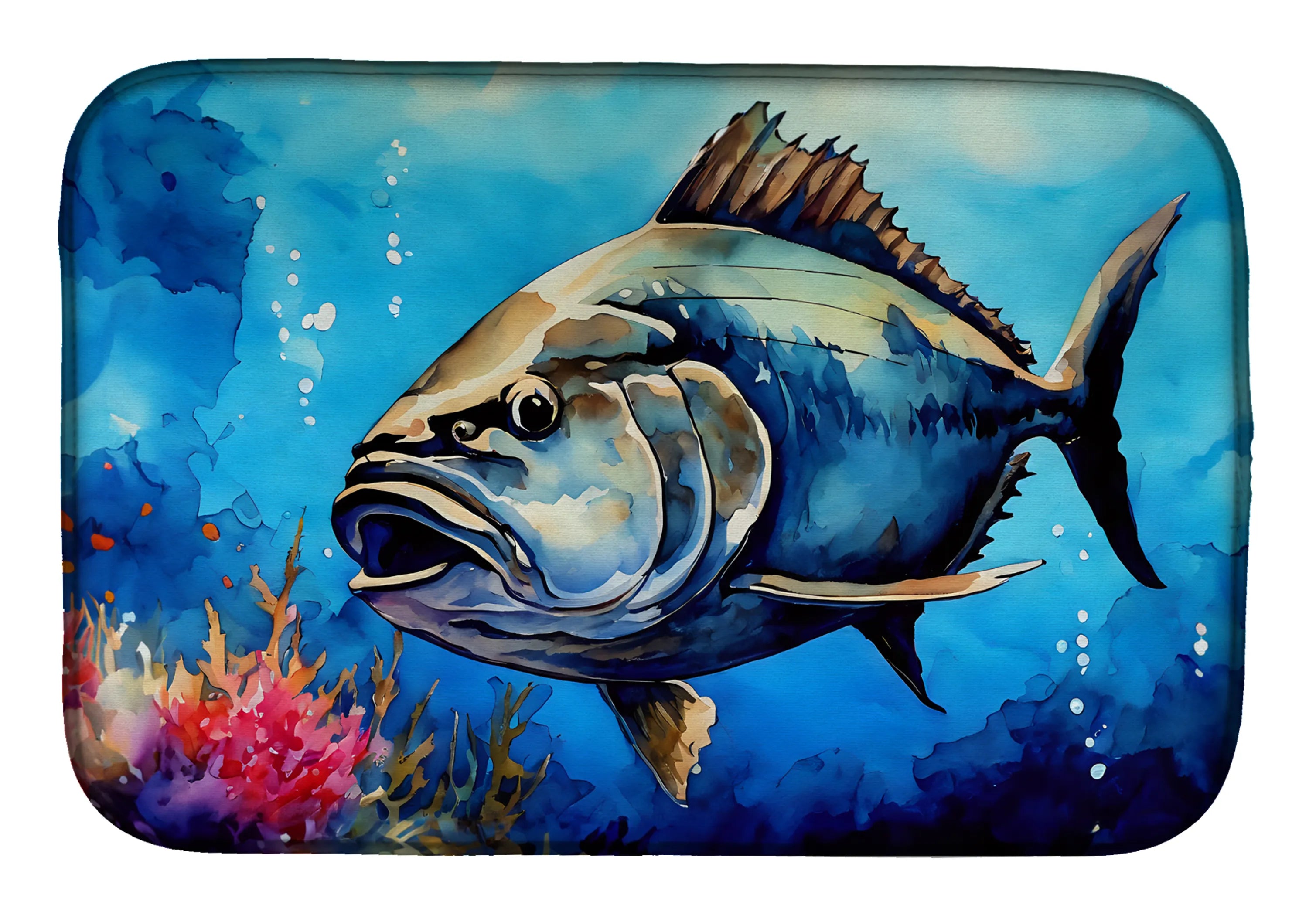 Nautical Collection Dish Drying Mat - Size: 14  X 21" | Pack Of: 1 | Collection name: Nautical collection