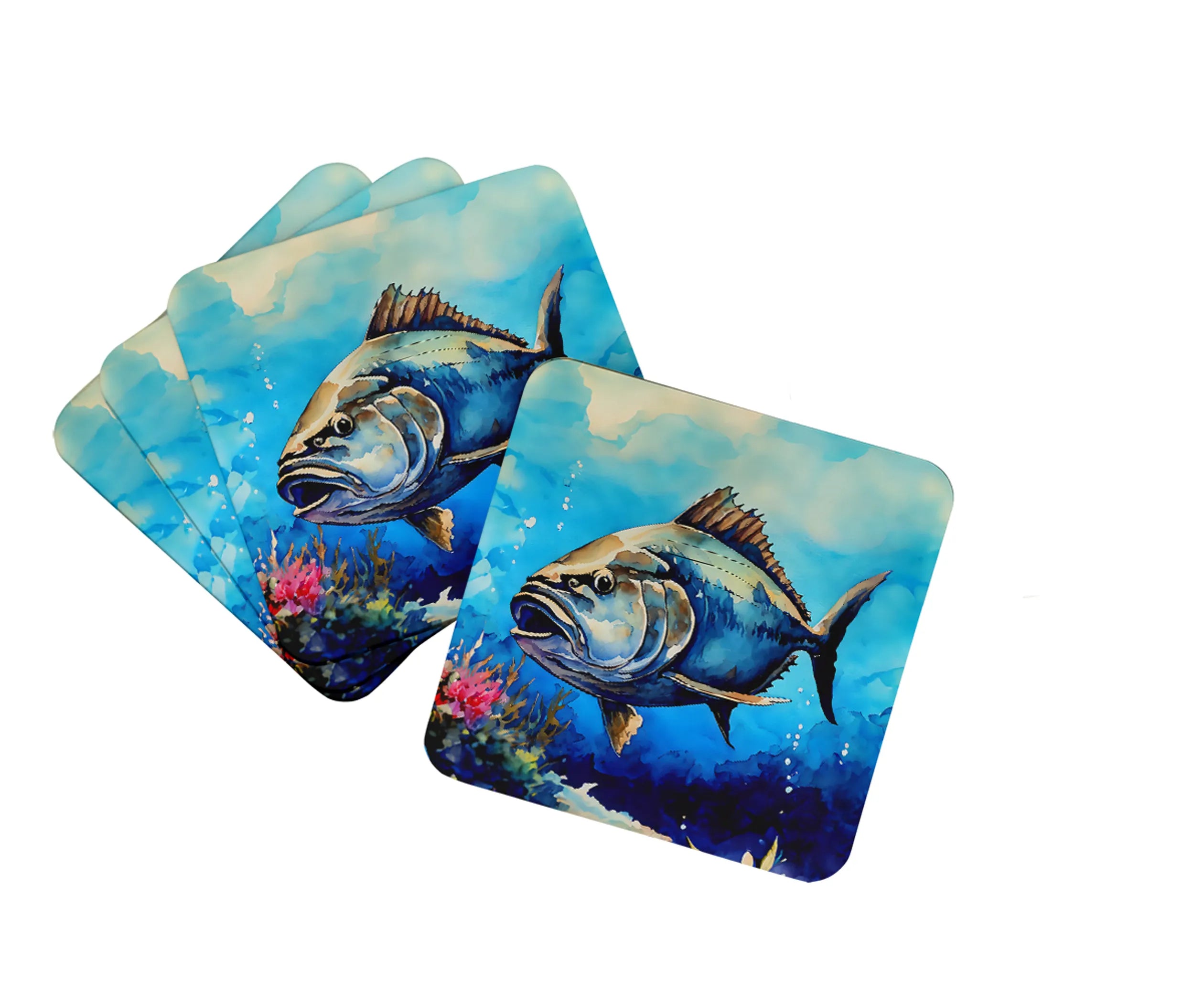 Nautical Collection Foam Coasters - Size: 3.5 | Pack Of: 1 | Collection name: Nautical collection