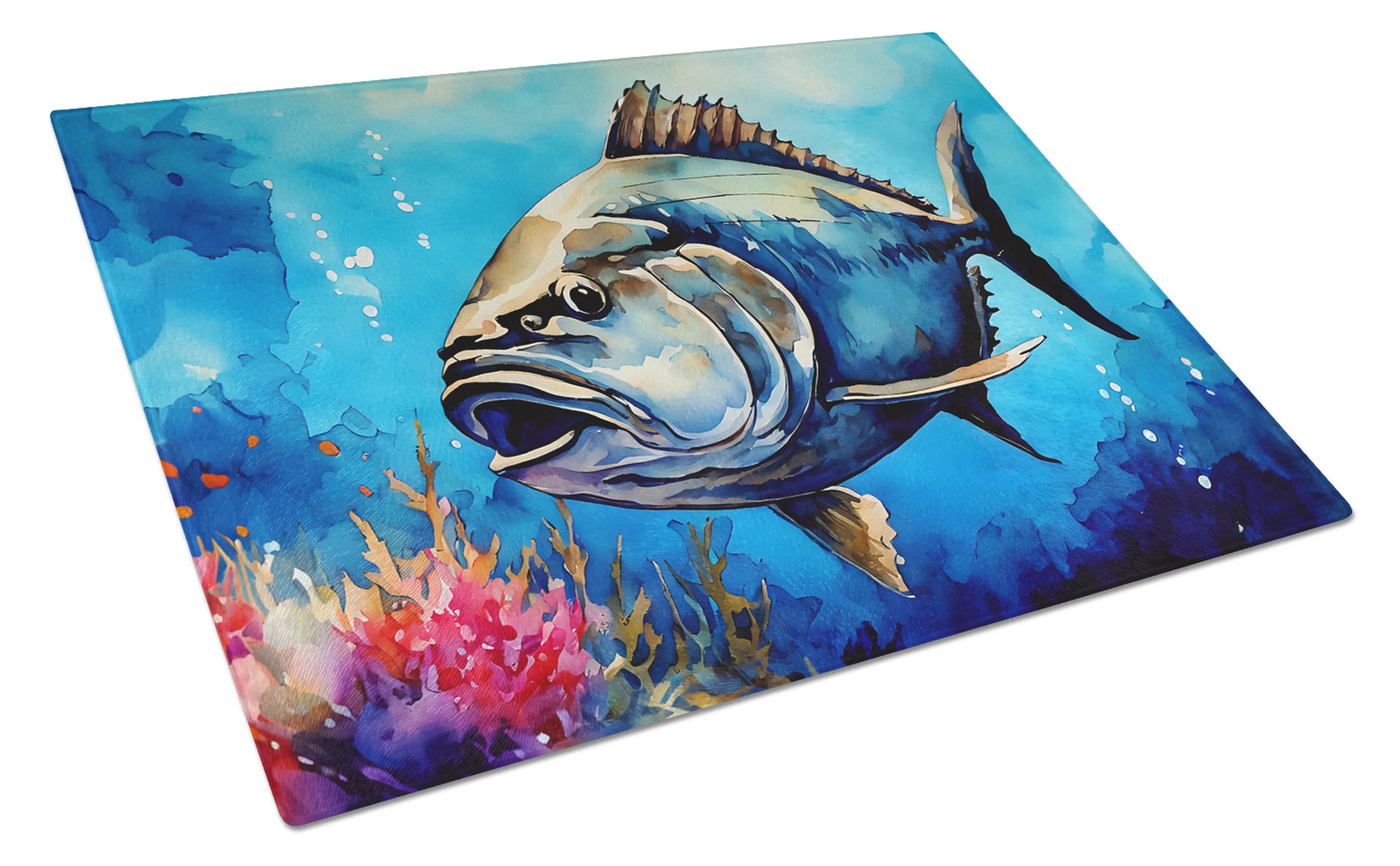 Nautical Collection Glass Cutting Board - Size: LARGE | Pack Of: 1 | Collection name: Nautical collection