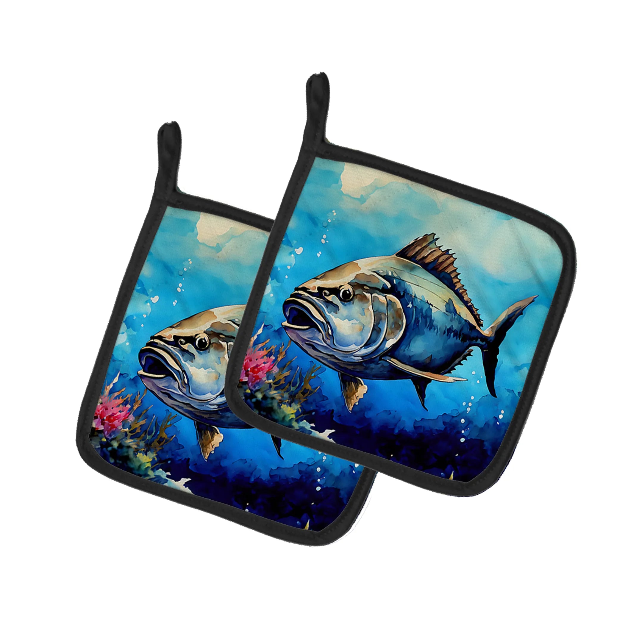 Nautical Collection Pair of Pot Holders - Size: 7.5HX7.5W | Pack Of: 1 | Collection name: Nautical collection