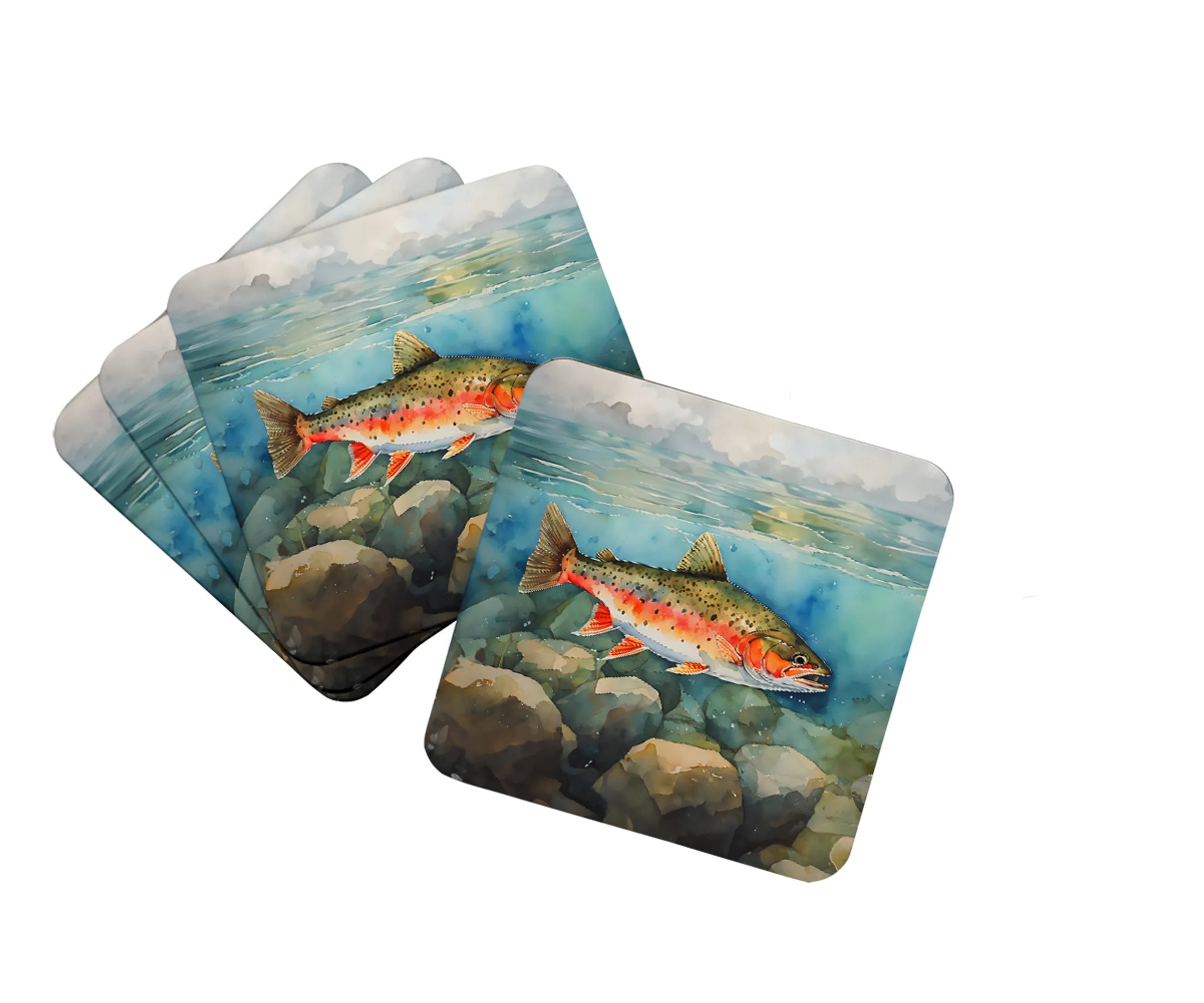 Nautical Collection Foam Coasters - Size: 3.5 | Pack Of: 1 | Collection name: Nautical collection