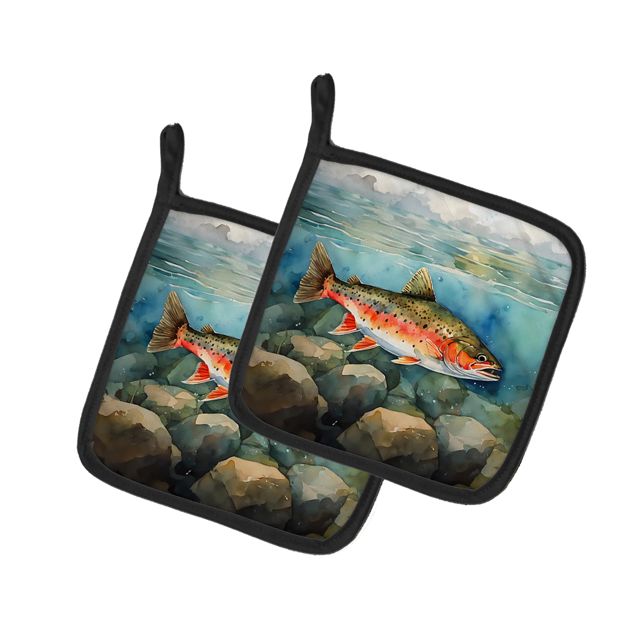 Nautical Collection Pair of Pot Holders - Size: 7.5HX7.5W | Pack Of: 1 | Collection name: Nautical collection