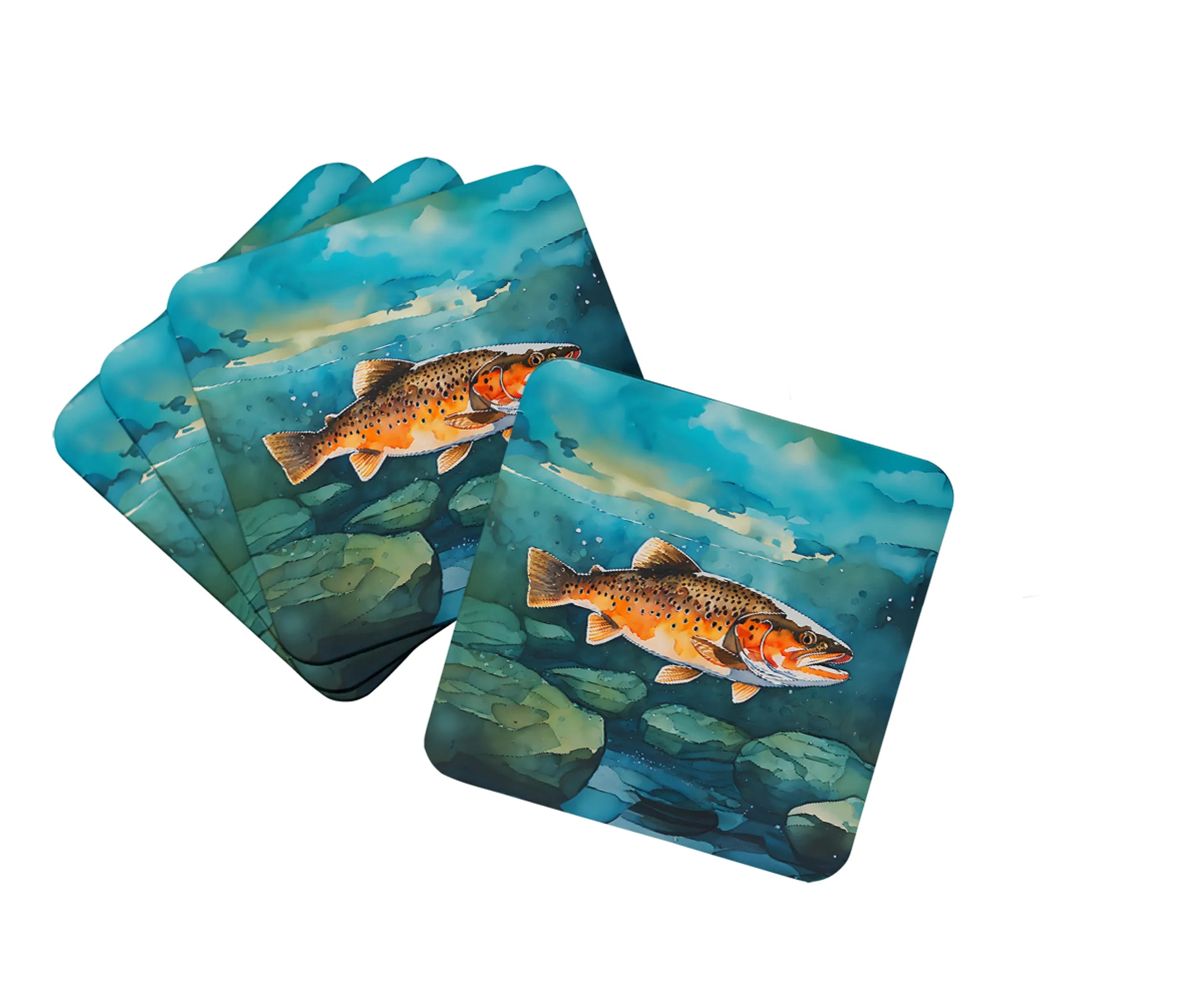 Nautical Collection Foam Coasters - Size: 3.5 | Pack Of: 1 | Collection name: Nautical collection